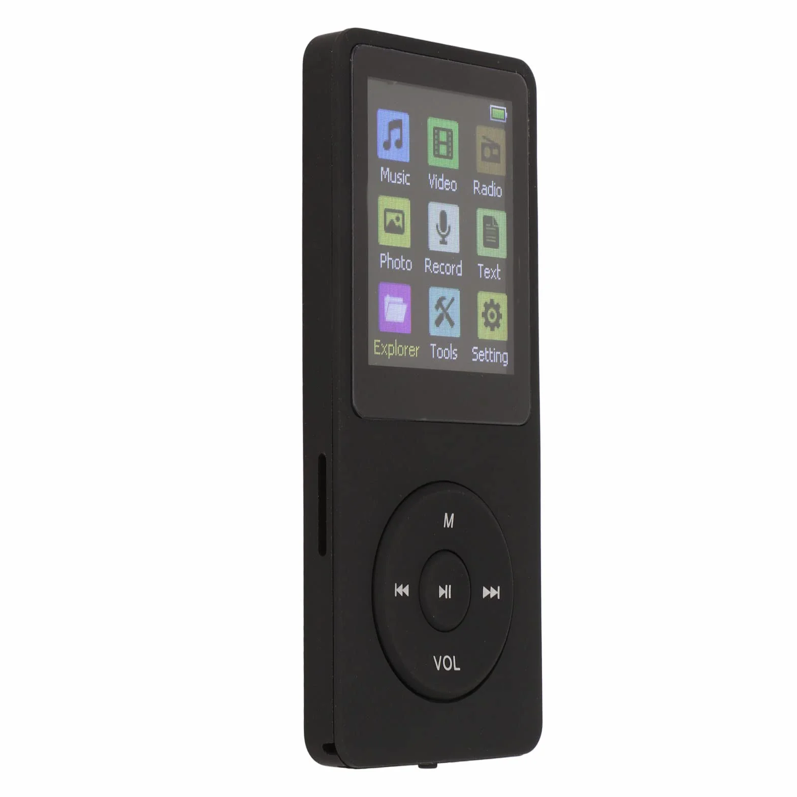 Odtwarzacz Mp3 Mp4 dla Dzieci, Obsługa Karty TF Slim 1.8 Cal LCD Mp3 Mp4 Player Media Music Player z Akcesoriami, Studencki, Bezstratny Dźwięk (Czarny)