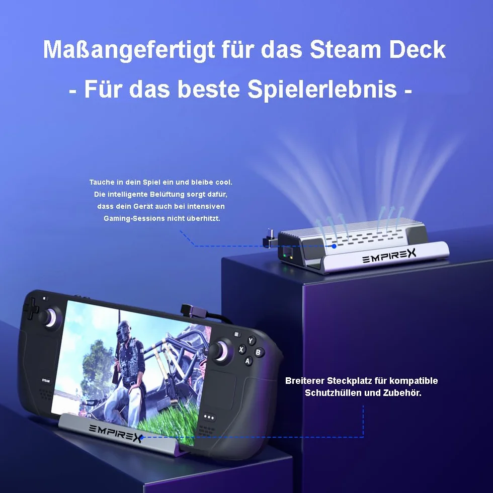 Steam Deck stacja dokująca 6 w 1 z HDMI, USB-C, USB 3.0, Gigabit Ethernet - akcesoria Steam Deck, Valve Steam Deck - Stream Deck