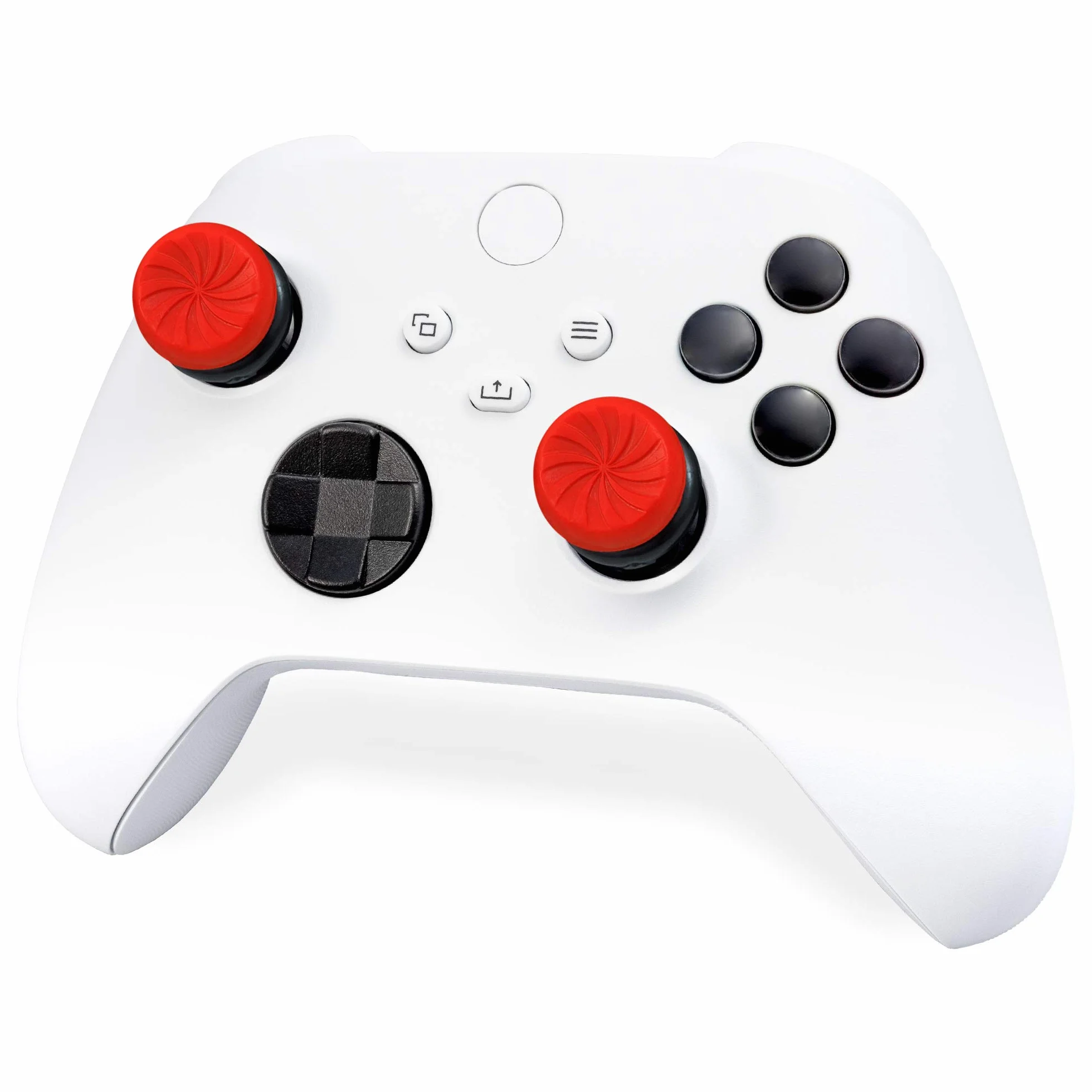 KontrolFreek FPS Freek Inferno do kontrolerów Xbox One i Xbox Series X | Performance Thumbsticks | 2 drążki wklęsłe wysokie | Czerwone