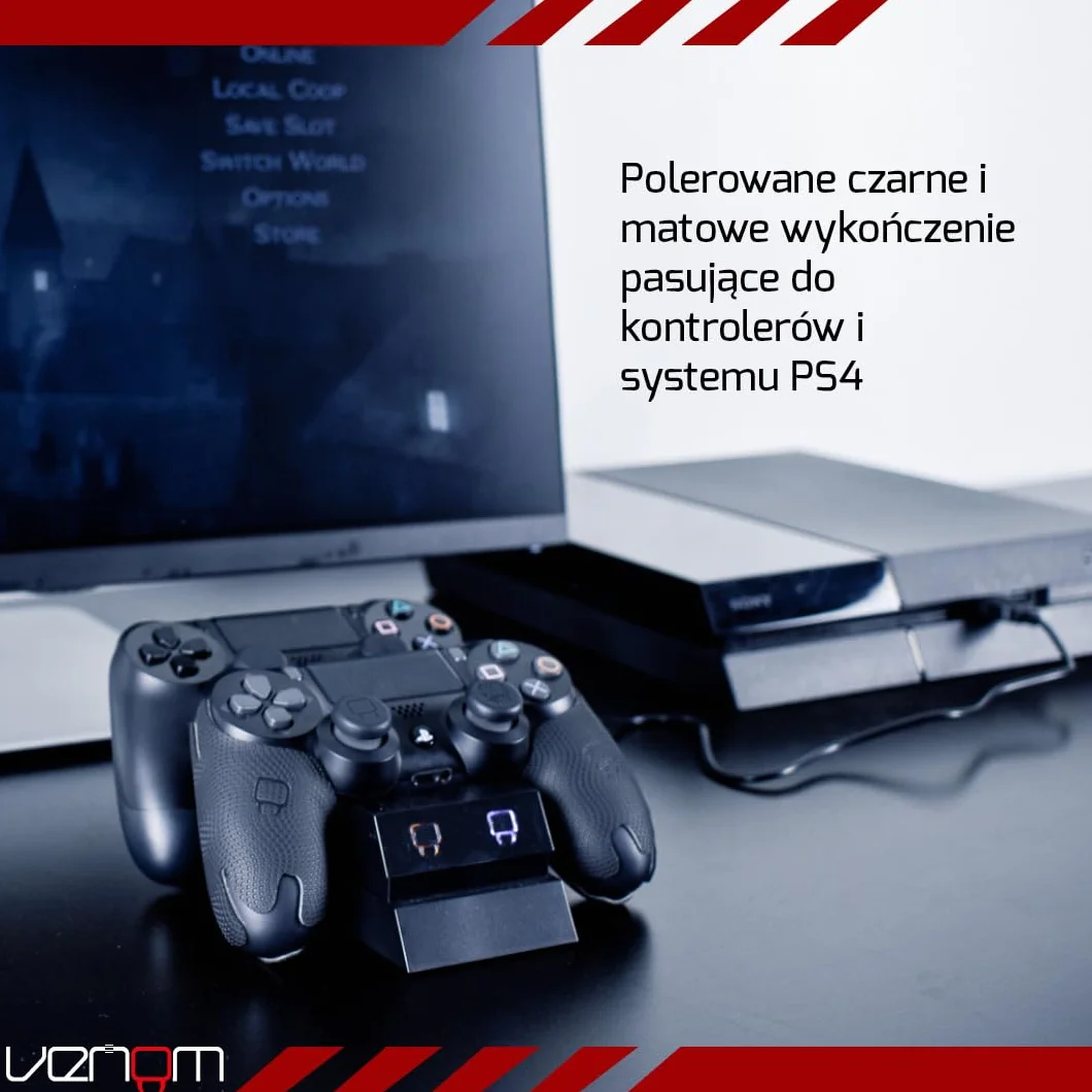 Venom Playstation 4 VS2732 Stacja Dokująca, Czarny, 5 x 12.3 x 20 cm