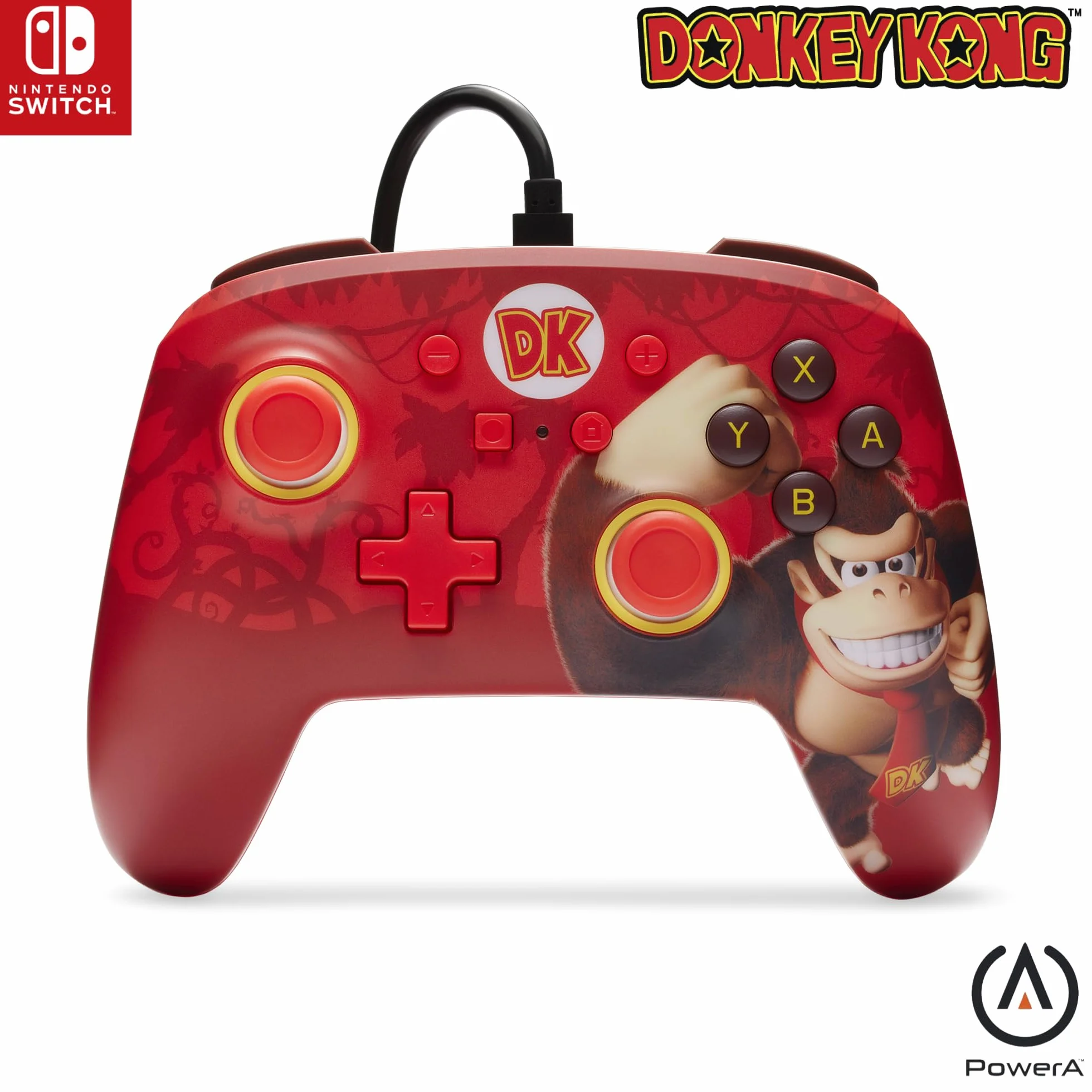 PowerA przewodowy kontroler Nintendo Switch Donkey Kong gamepad oficjalnie licencjonowany