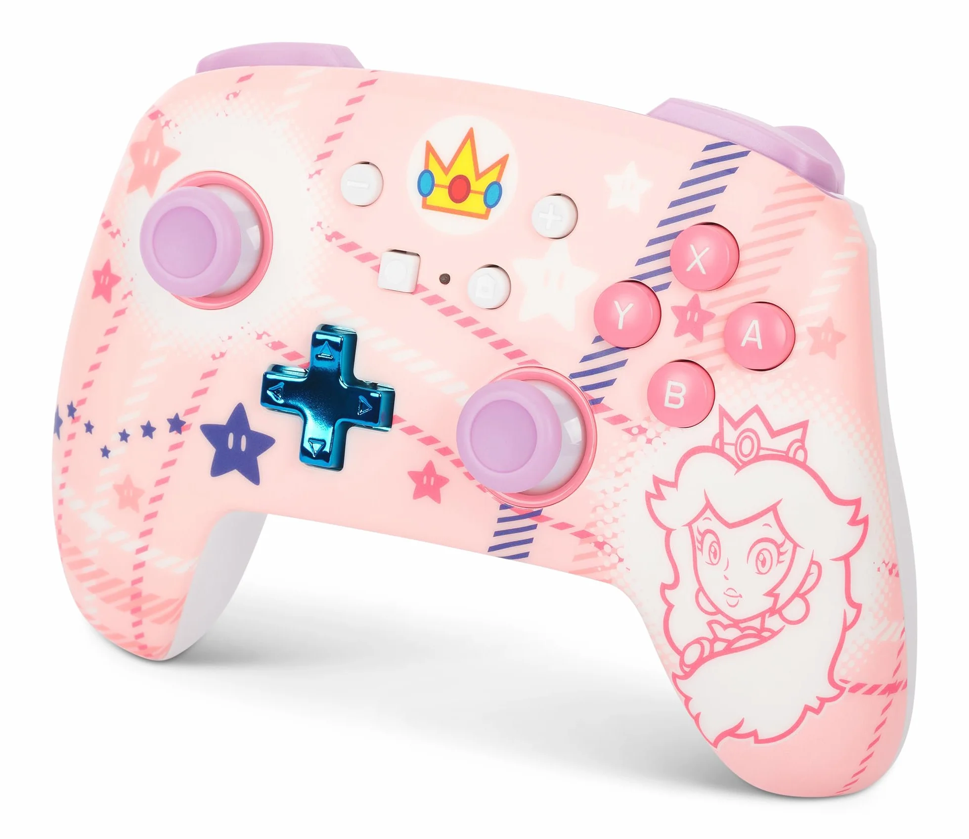 Ulepszony Kontroler Bezprzewodowy PowerA do Nintendo Switch - Szal Księżniczki Peach, Model OLED, Lite, Gamepad Bluetooth