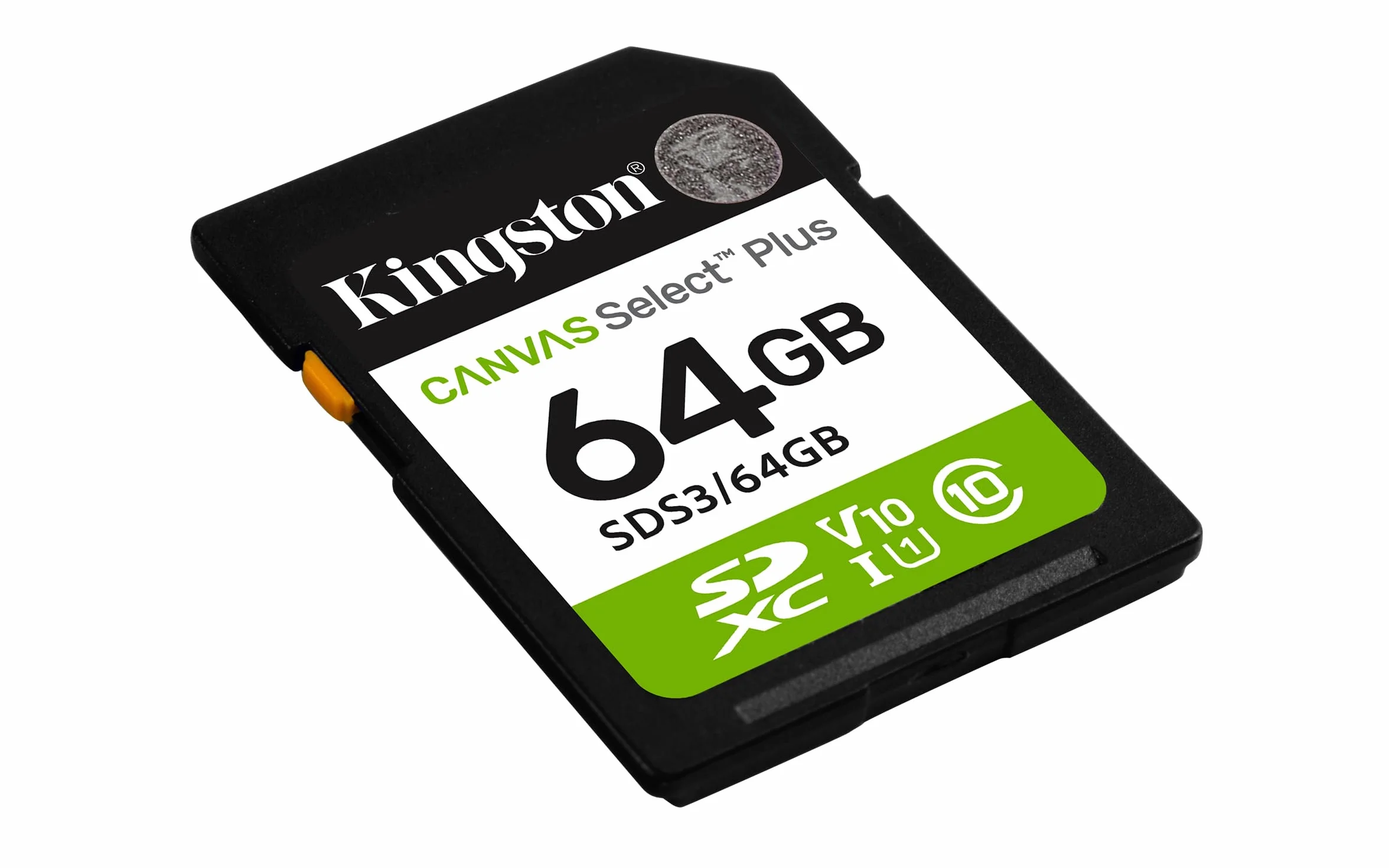 Kingston Canvas Select Plus Karta pamięci SD 64 GB SDXC Gen3 100 MB/s C10 UHS-I U1 V10 - SDS3/64GB