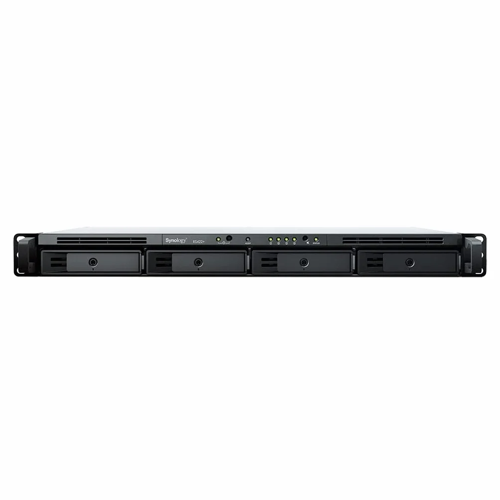 Synology 4-kieszeniowy procesor NAS 1,4 GHz Quadcore - RS422+ Rack Station, czarny