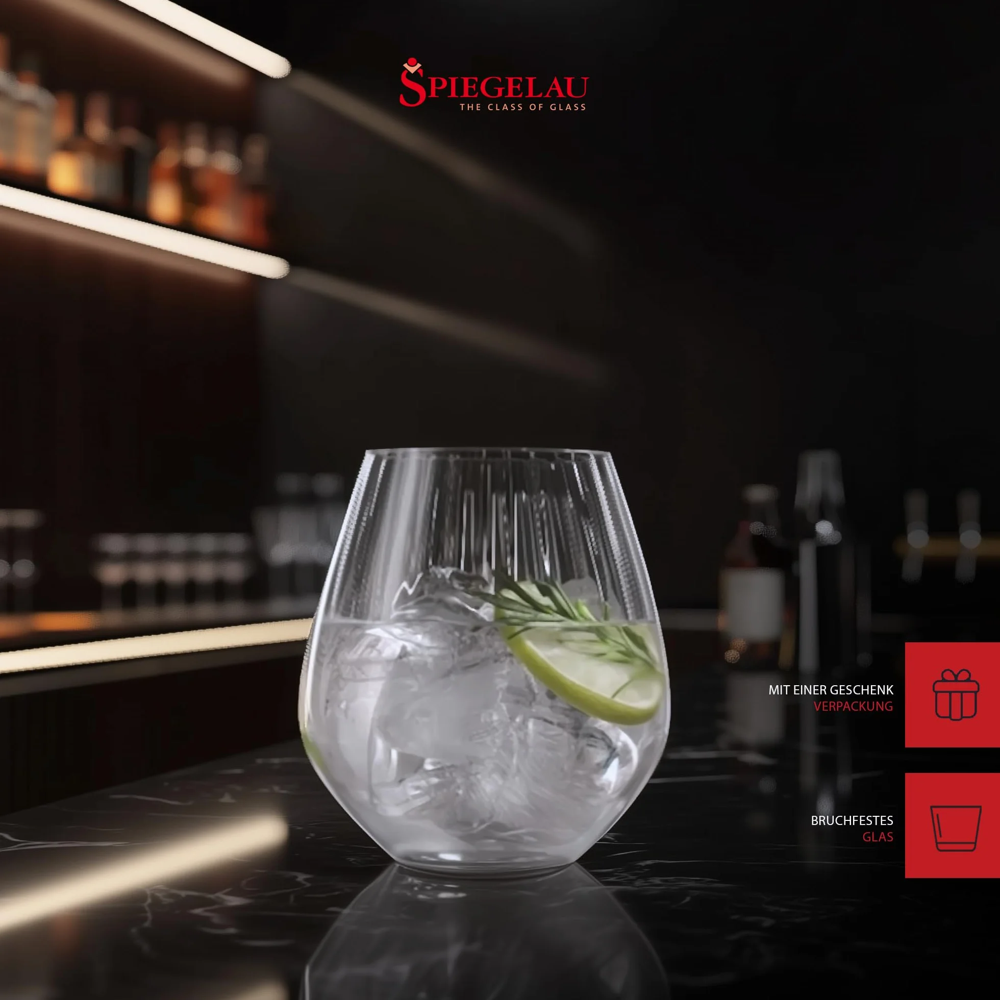 Spiegelau & Nachtmann 4-częściowy zestaw szklanek do ginu 625 ml szkło kryształowe