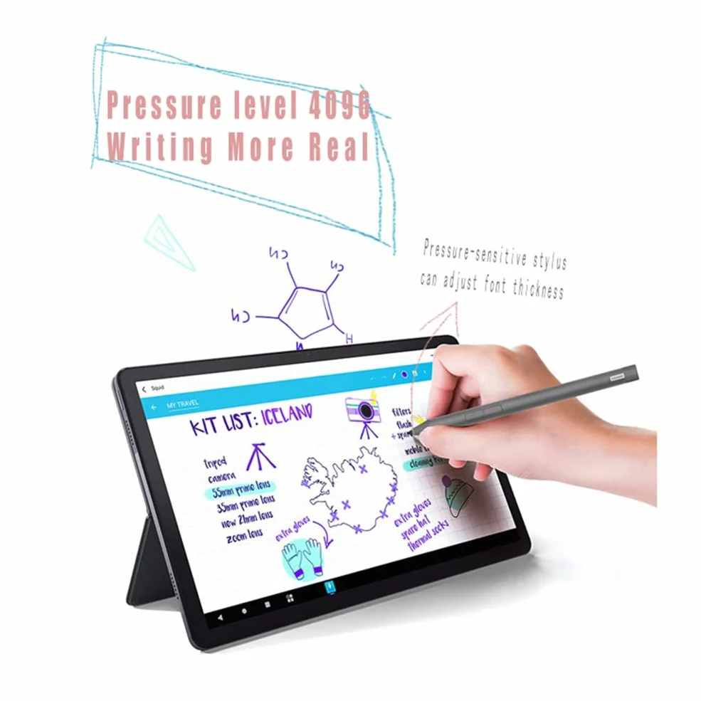 Rysik kompatybilny z Lenovo Tab M10 Plus 3rd Gen, Ative Pen 4096 Level rysik do pisania wrażliwy na nacisk, szary