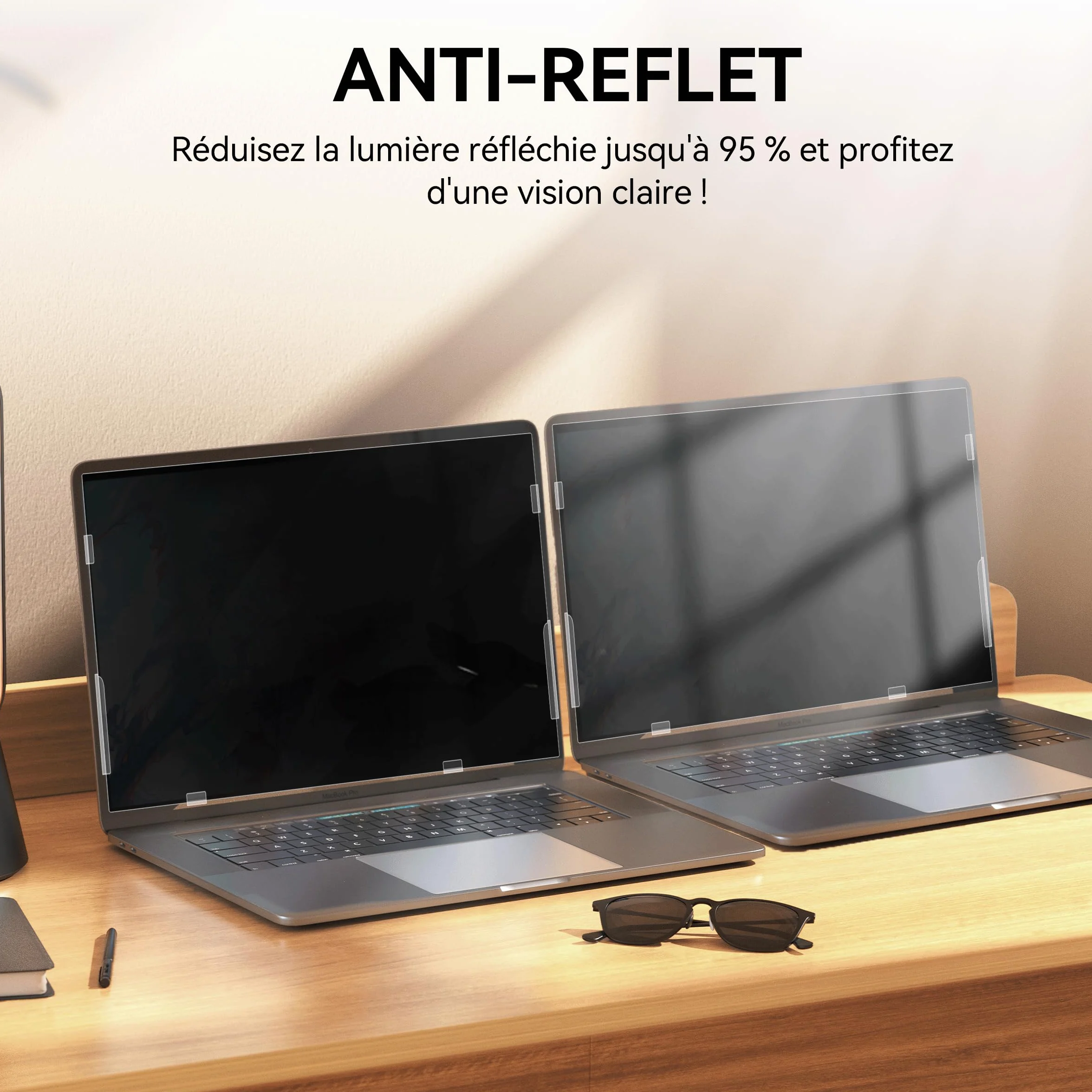 Filtr prywatności 15,6 cala 16:9, przenośny ekran komputera, kompatybilny z HP/Dell/Acer/Lenovo/Thinkpad/Envy, zdejmowana ochrona przed szpiegiem/niebieskim światłem ochrona ekranu laptopa