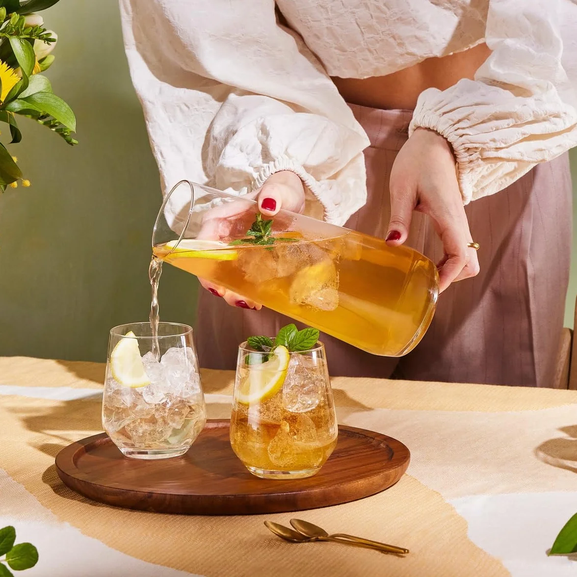 KROSNO Szklanki do Wody, Soków i Innych Napojów | Zestaw 12 Szklanek | 430 ml | Kolekcja Splendour | Idealne do Domu, Restauracji i na Przyjęcia | Można Myć w Zmywarce