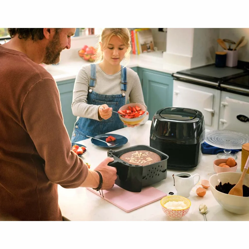 Russell Hobbs Frytkownica beztłuszczowa XXL 8L [7 funkcji gotowania, 10 programów] Rapid Air (można myć w zmywarce, max. 220°C, frytkownica bez oleju, grill, pieczenie, smażenie) SatisFry 27170-56