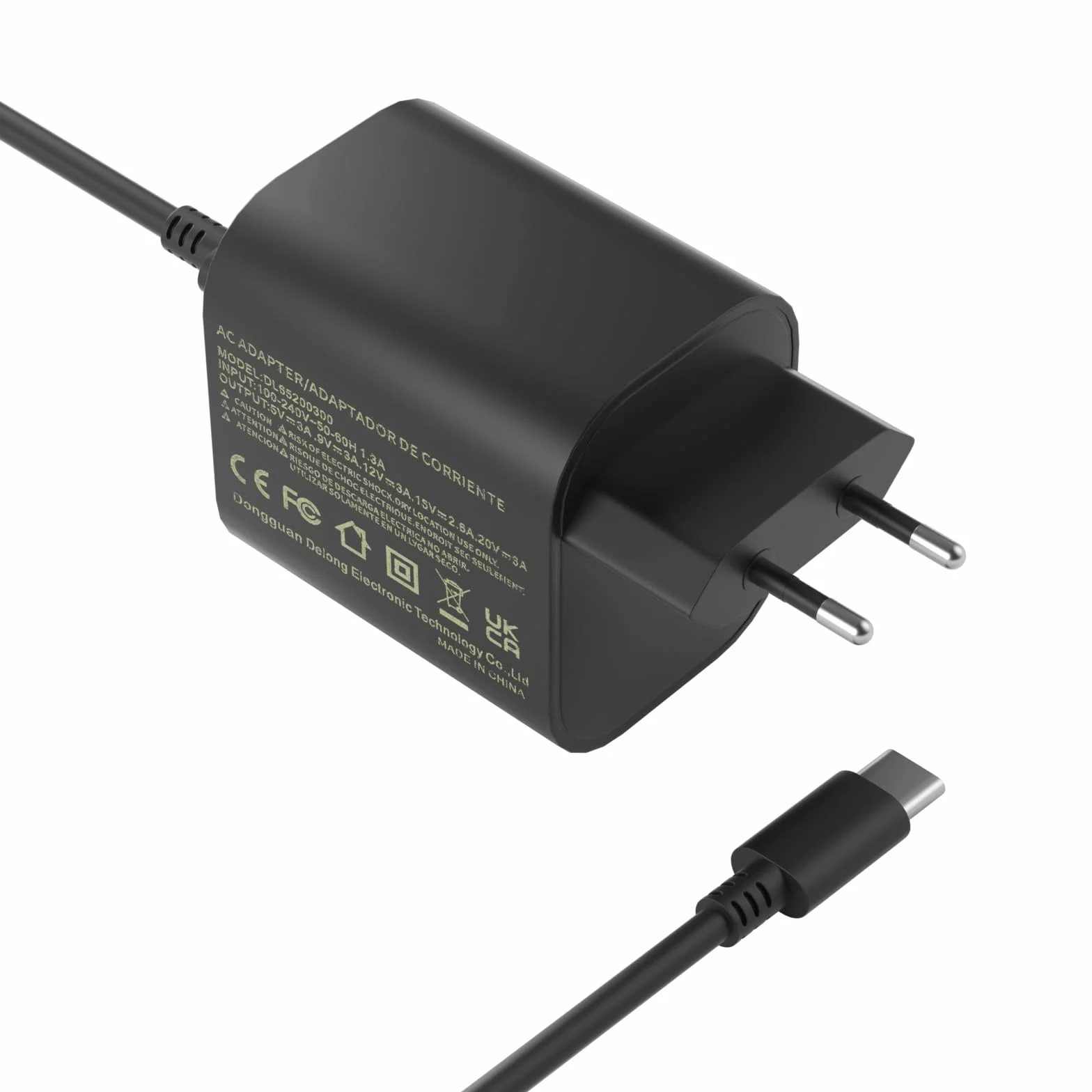 Ładowarka Switch 2 – zasilacz 60 W AC do Nintendo Switch 2 / OLED/Lite/Steam Deck, obsługa trybu TV Dock, szybkie ładowanie za pomocą kabla USB C o długości 5,9 ft