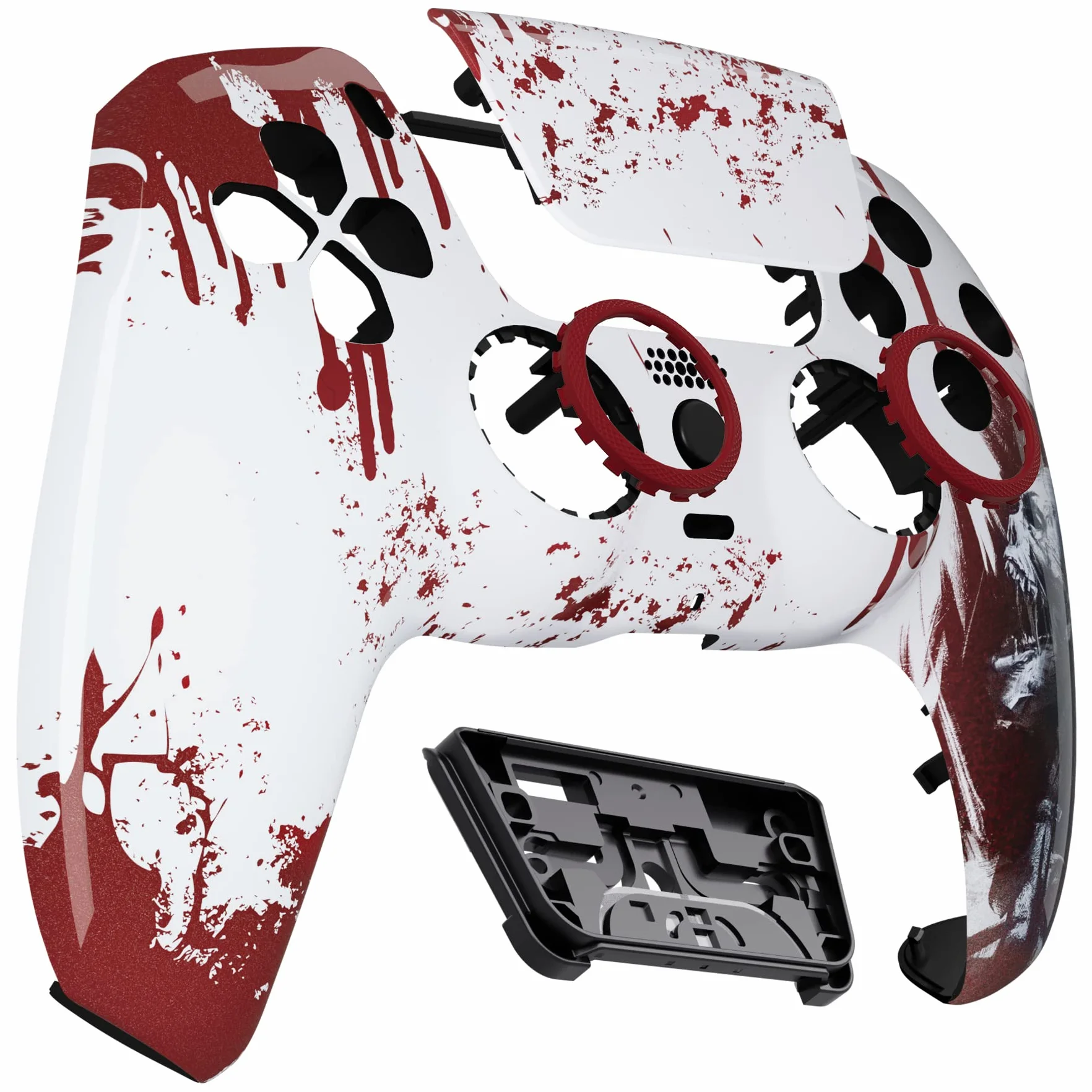 eXtremeRate LUNA Cover Obudowa Touchpad Kompatybilny z Kontrolerem PS5 BDM-010/020/030 Wymiana Shell DIY Krwawy Zombie