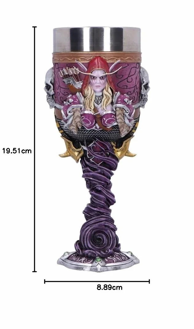 Nemesis Now World of Warcraft Sylvanas Kielich 19,5 cm Banshee Queen Oficjalnie Licencjonowane WoW Merchandise Okulary kolekcjonerskie