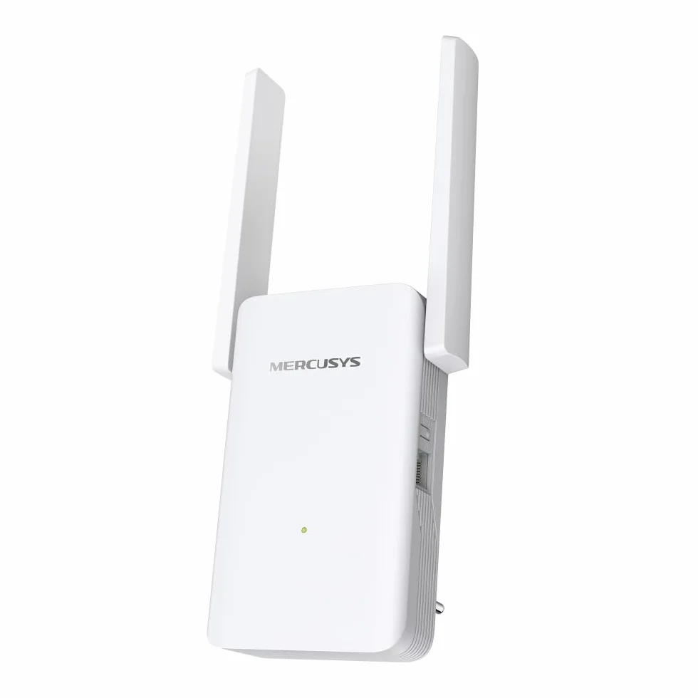 Mercusys ME80X | Wzmacniacz Zasięgu Wi-Fi 6 AX3000 Dual-Band | 2402 Mb/s (5 GHz) + 574 Mb/s (2,4 GHz) | Kompatybilny z EasyMesh | Port Gigabit Ethernet | Tryb Punktu Dostępowego