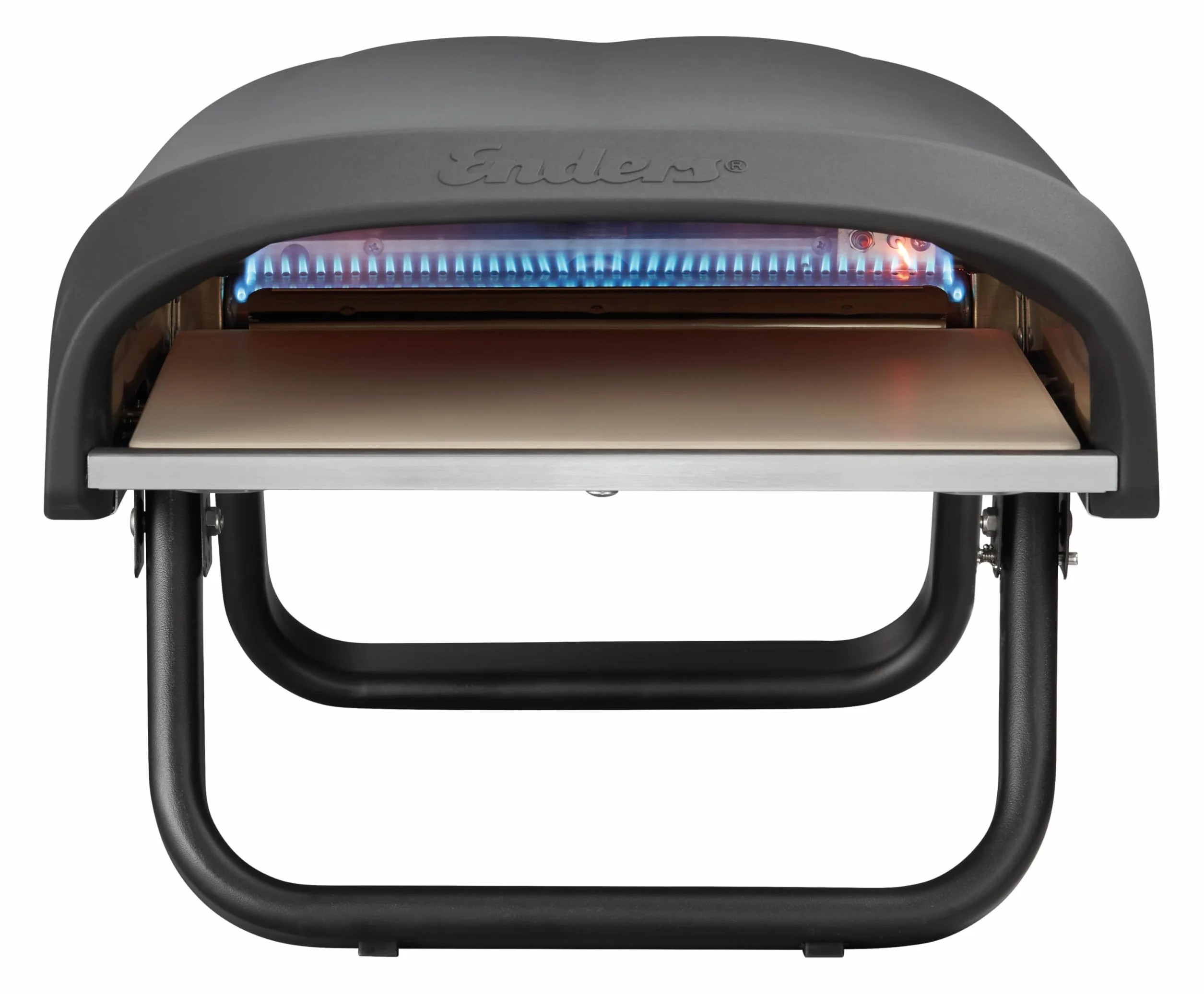Enders® Piec do pizzy Paco™, kamień do pizzy, termometr, palnik do pizzy, palnik ze stali nierdzewnej, 4 kW, kamień do pizzy kordierytowej, regulowany bezstopniowo palnik ze stali nierdzewnej #31306