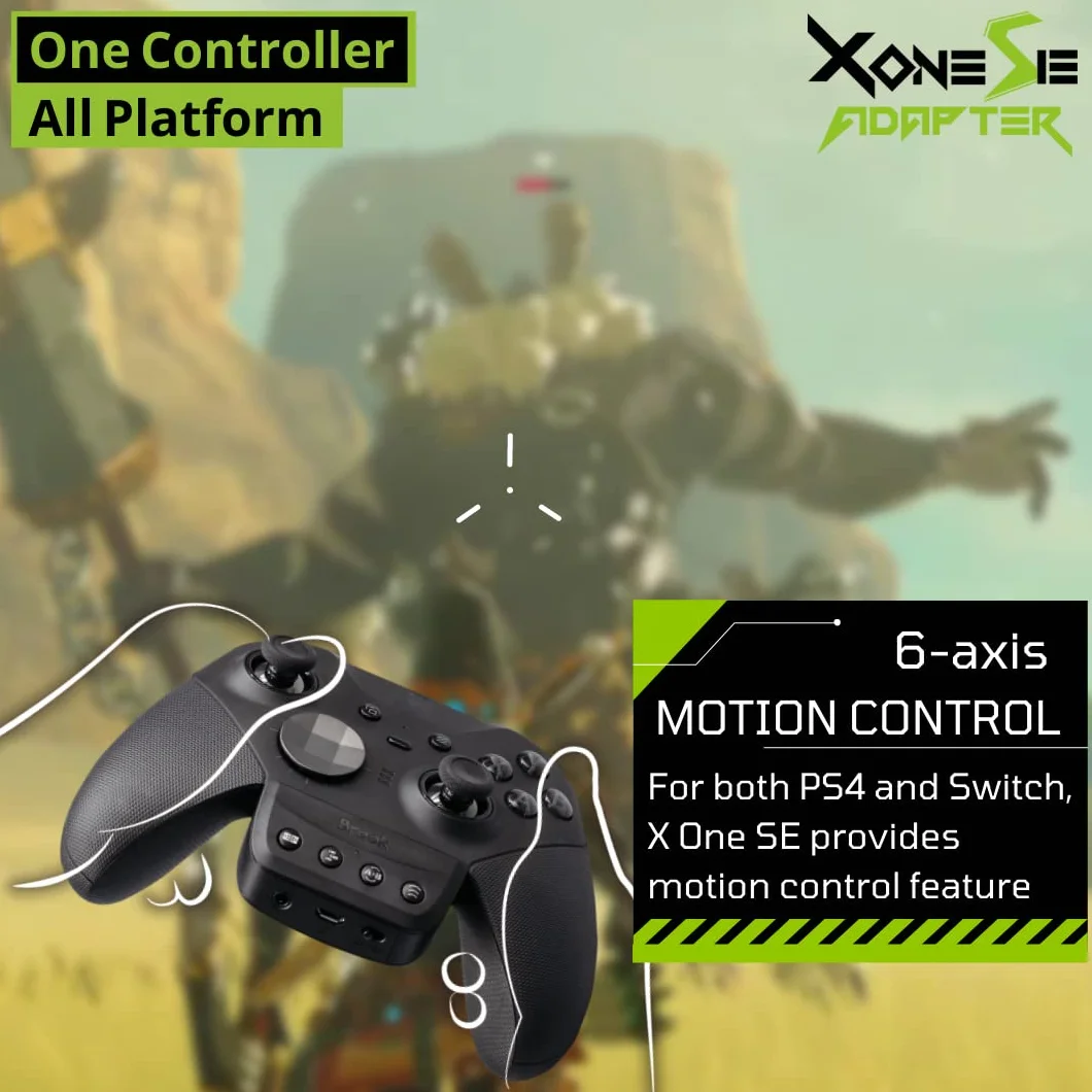 Brook Adapter X One SE Controller for Xbox Series S/X, PS4, PS5, Switch, PC - Motion Control, Turbo, Remap, Audio Functions