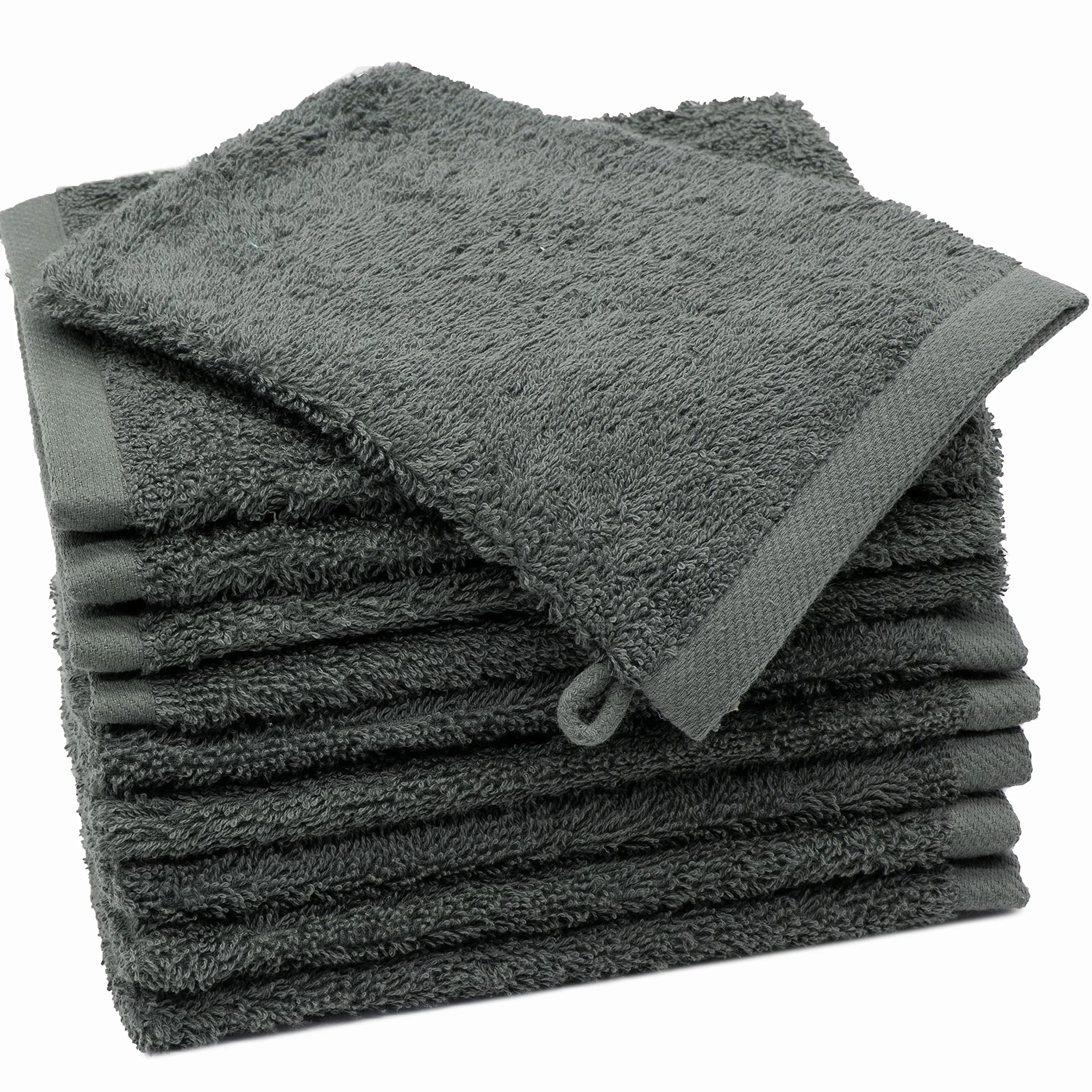 ZOLLNER Rękawice do Kąpieli 100% Bawełna 500 g/m2 17x21 cm 10 Sztuk