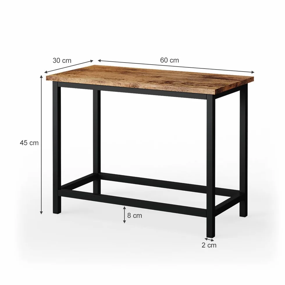 Vicco Ławka "Fyrk", Drewno antyczne, 60 cm do toaletki