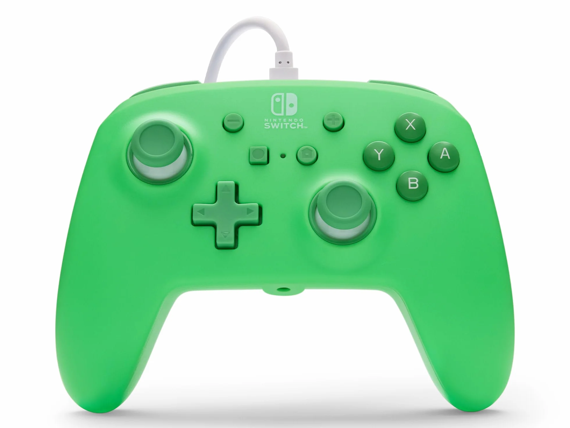 Ulepszony kontroler przewodowy PowerA do konsoli Nintendo Switch - Morski, gamepad, kontroler do gier, kontroler przewodowy, oficjalnie licencjonowany