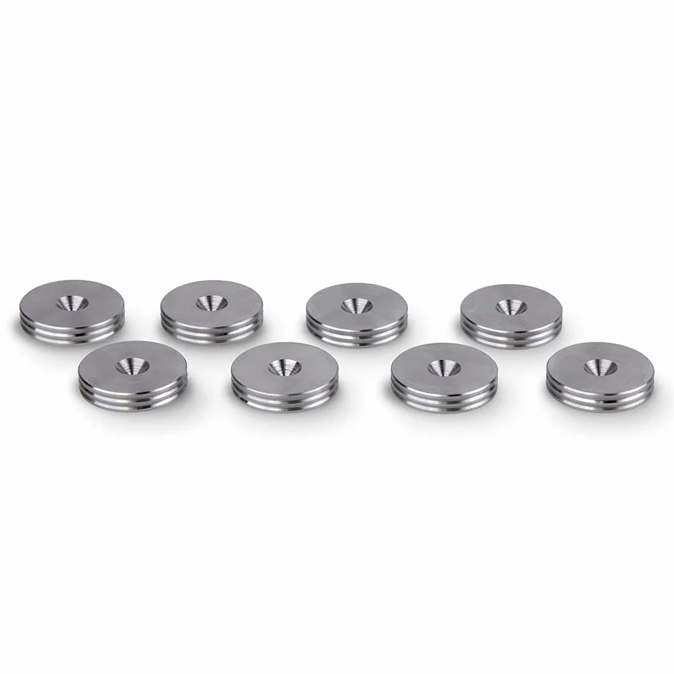 PrecisionGeek - Podkładki Pod Kolce Głośnikowe Średnica 20mm L- 4,5mm, Stal Nierdzewna (8 sztuk)