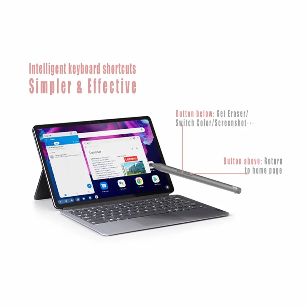 Rysik kompatybilny z Lenovo Tab M10 Plus 3rd Gen, Ative Pen 4096 Level rysik do pisania wrażliwy na nacisk, szary