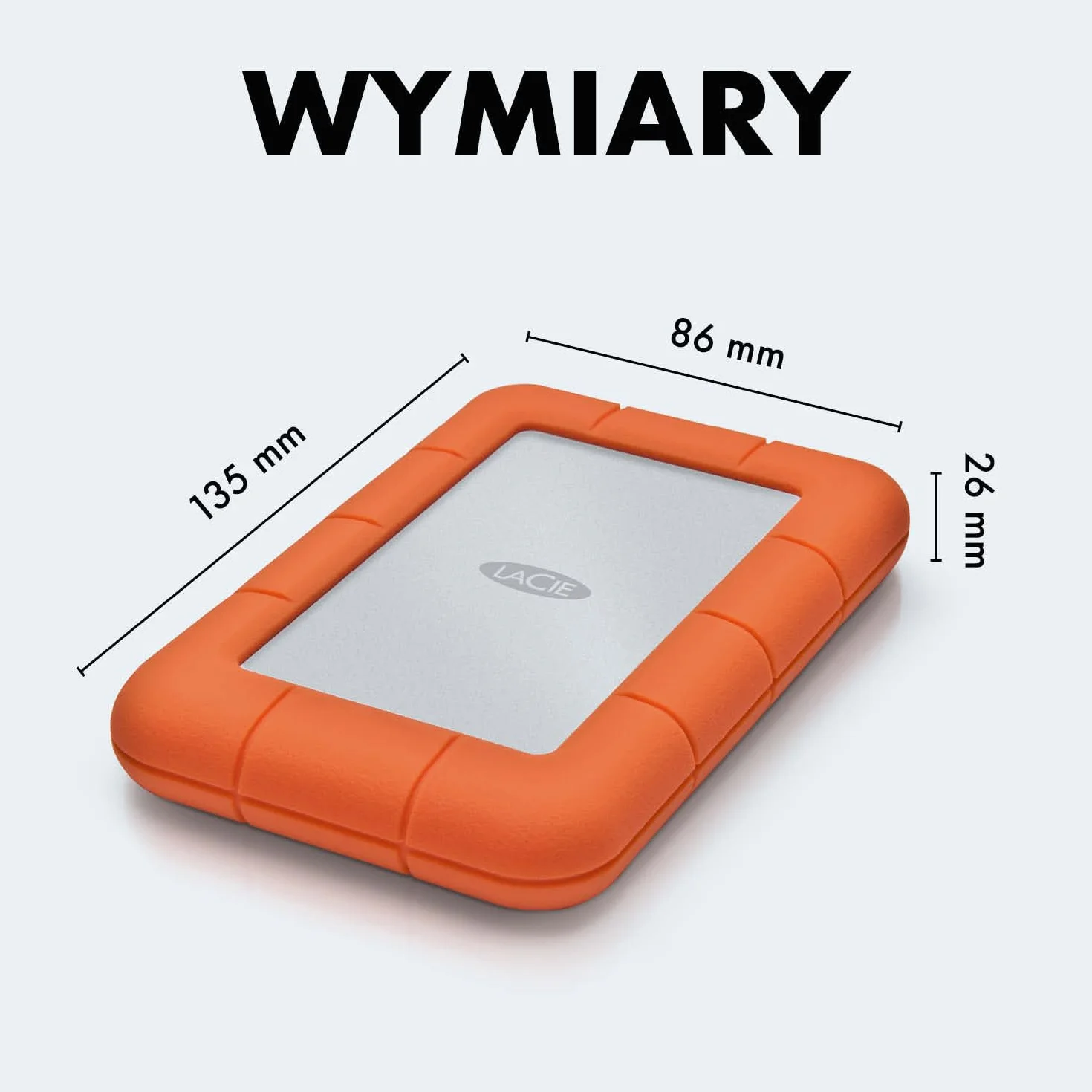 LaCie Rugged Mini 5TB, Zewnętrzny dysk twardy przenośny, 2.5", PC Mac iPad & iPhone, Data Rescue Service (B07WW1RJ9R)