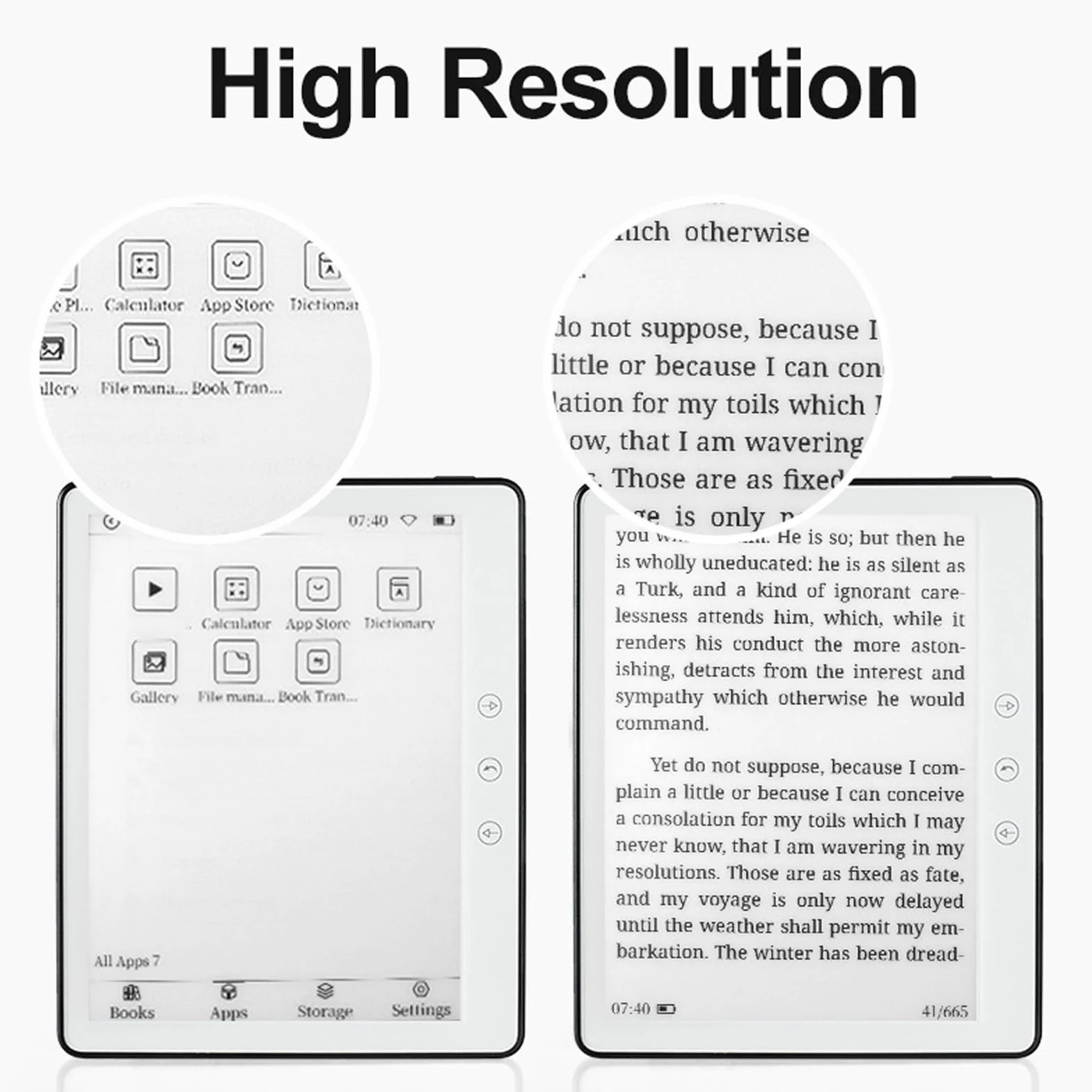 Czytnik E-booków z Ekranem EInk 5,76, Czytniki E-booków dla Nastolatków, Dorosłych i Seniorów, 64 GB z możliwością Rozszerzenia, dla Androida 8.1, 1500 MAh