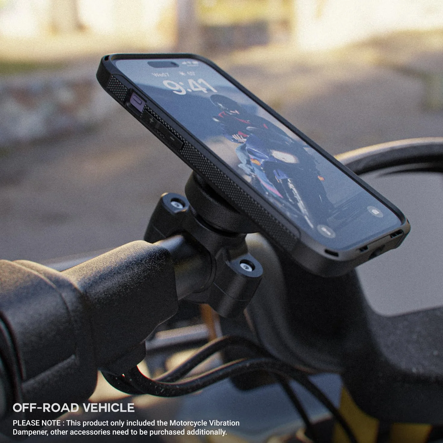 TUSITA Tłumik Drgań do Motocykla Kompatybilny z QUAD LOCK Uchwyt