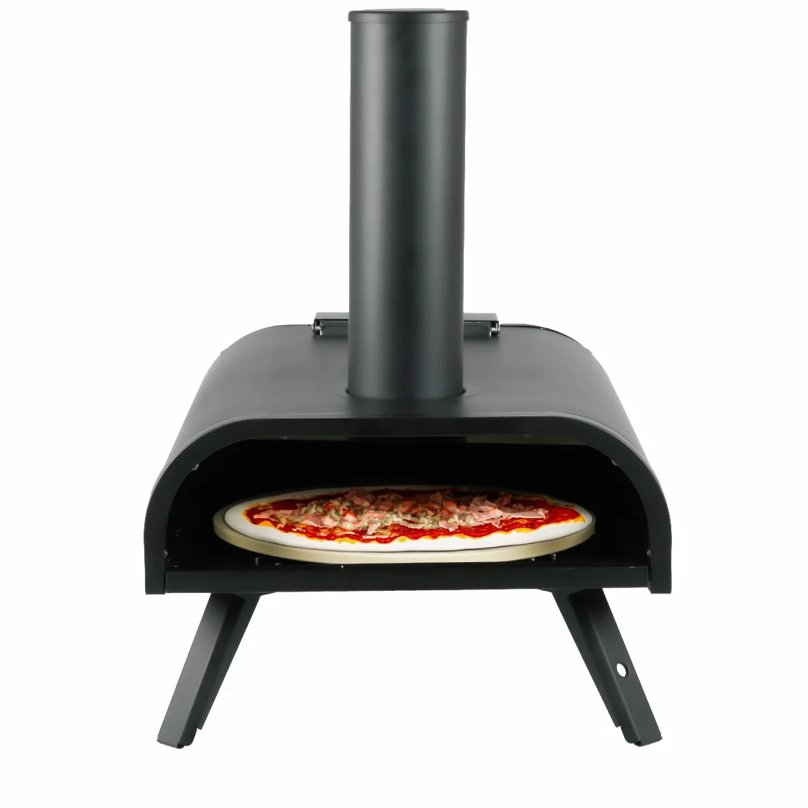 JOCCA - Piekarnik do pizzy ze stali nierdzewnej akcesoria do grillowania/bez montażu/pizzy w 4 min/uchwyty transportowe