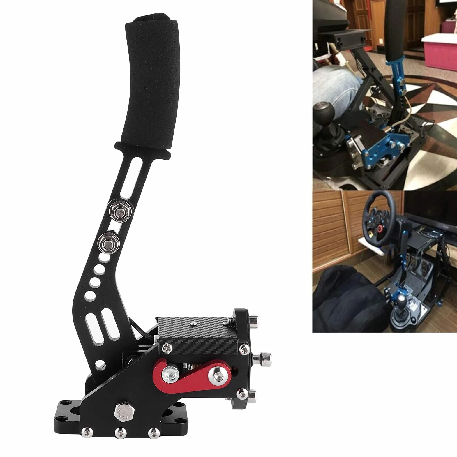 zhoul 14-bitowy hamulec ręczny USB z zaciskiem SIM, do gier wyścigowych Logitech G27 G25 G29 T500 T300 Fanatecosw LFS Dirt Rally