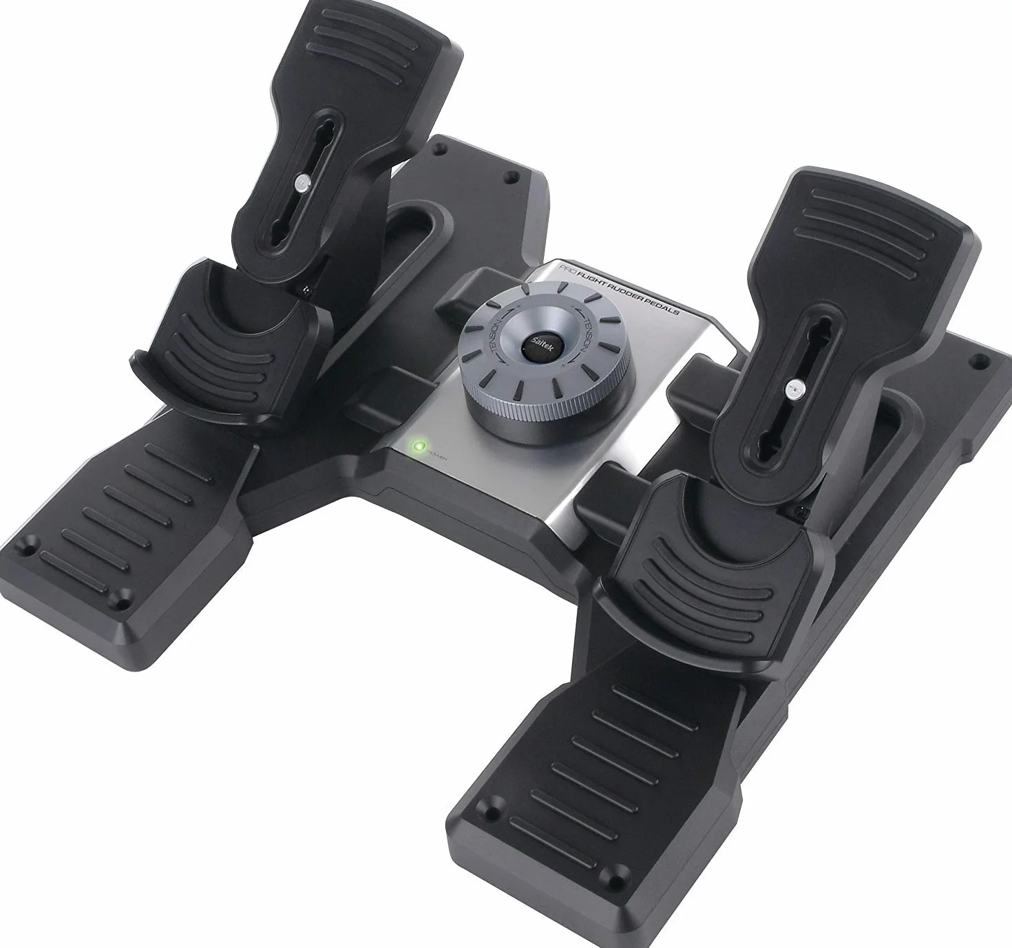 Logitech G Saitek Pro Flight Rudder Pedals Simulations-Pedale zur Rudersteuerung mit Zehenbremse