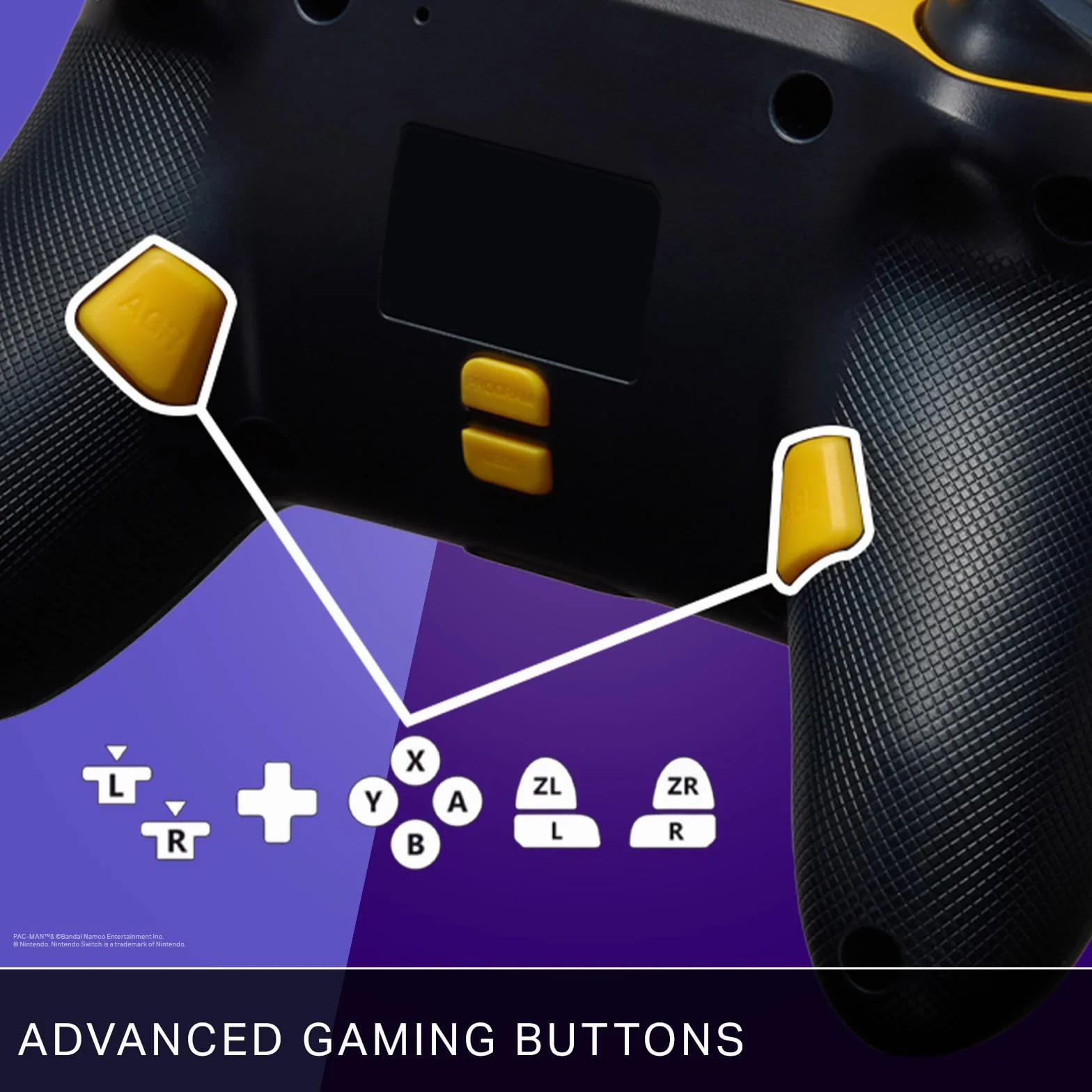 PowerA Enhanced Wireless Controller for Nintendo Switch with Lumectra - PAC-MAN NEON ARCADE