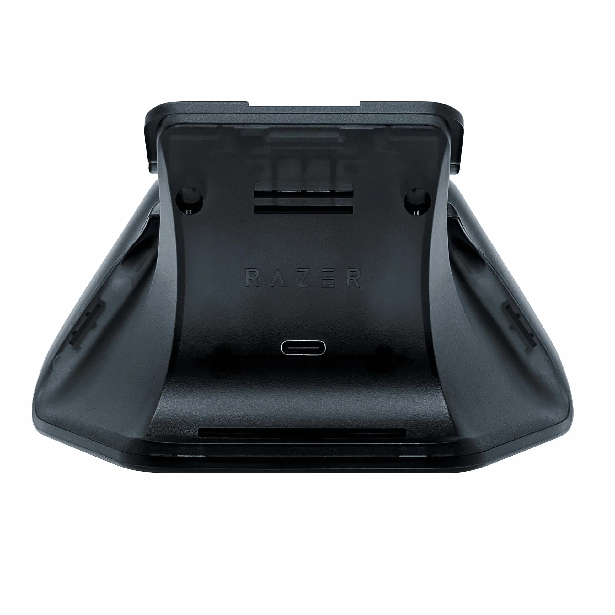 Razer RC21-01750900-R3M1, Uniwersalny stojak do szybkiego ładowania do kontrolerów Xbox (szybkie ładowanie, uniwersalna kompatybilność z nowymi i starymi kontrolerami), Czarny/przezroczysty