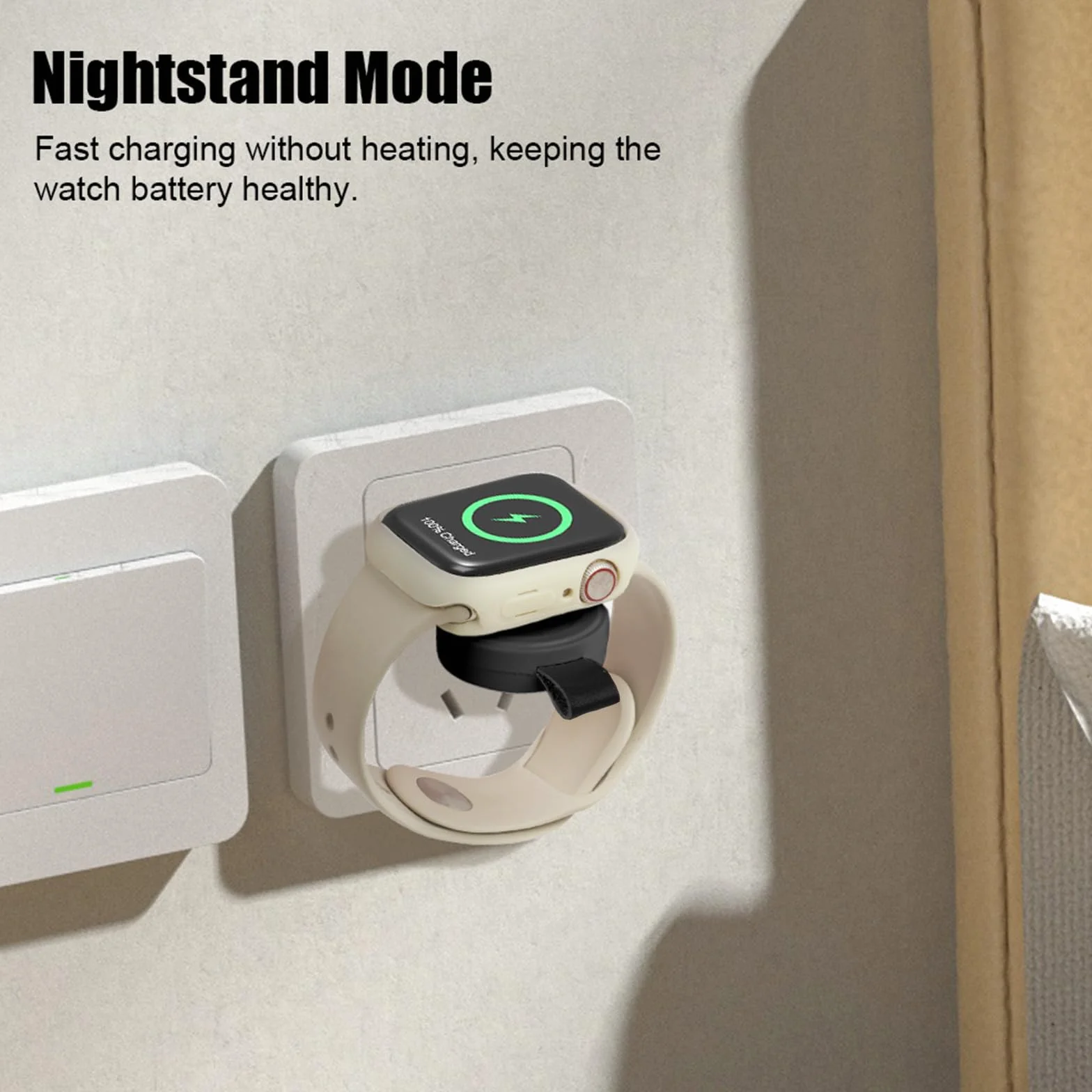 Flintronic Ładowarka do Apple Watch, Przenośny kabel ładujący do Apple Watch, Przenośne bezprzewodowe ładowarka USB-C, Magnetyczne ładowarka podróżne dla Apple Watch serii 10/9/8/Ultra/7/SE/6/5/4/3/2