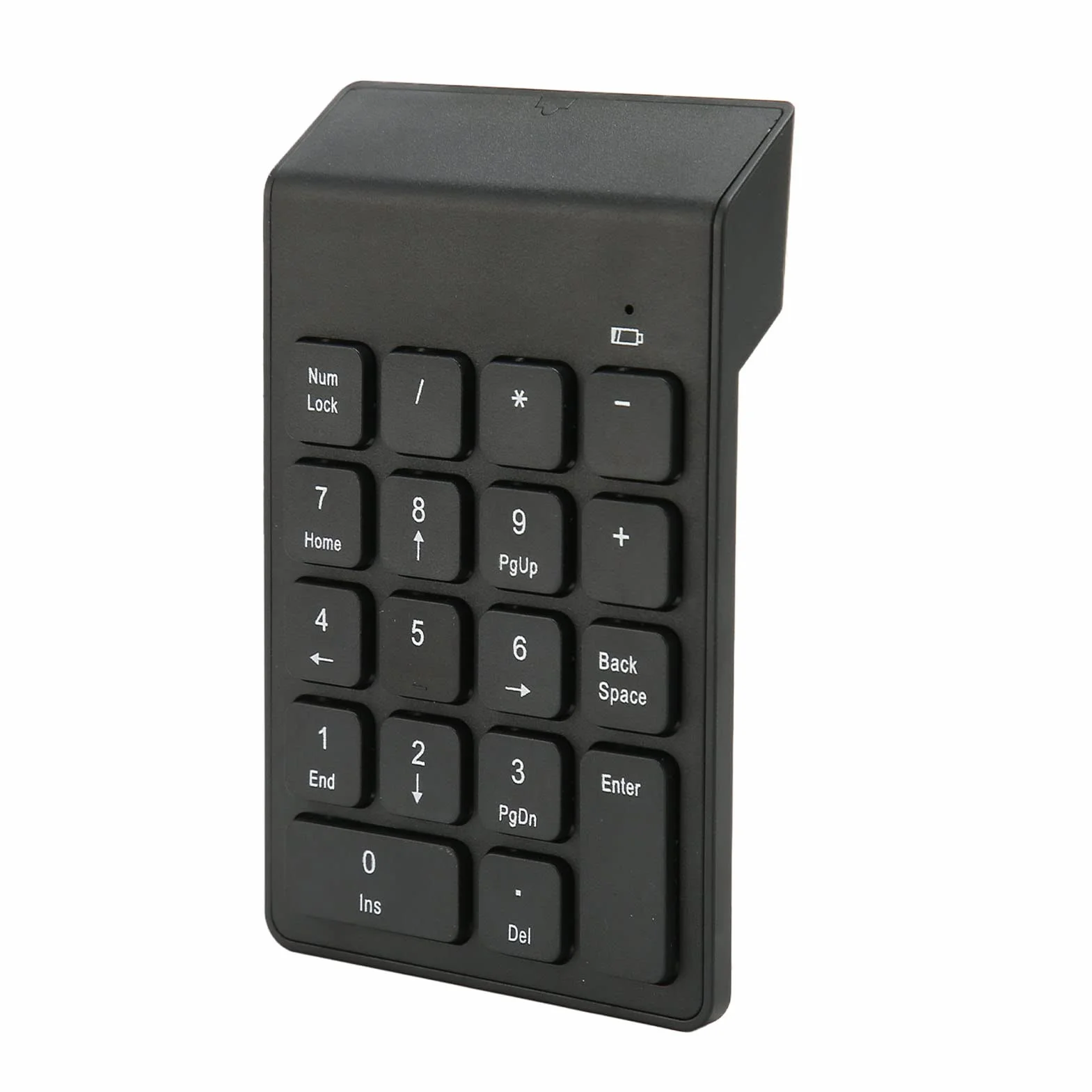 Bezprzewodowa Klawiatura Numeryczna, 18 Klawiszy Przenośny Numer Numpad z Odbiornikiem USB 2.4G dla Tabletów z Systemem Android, dla Systemu Linux, Komputerów Stacjonarnych, dla