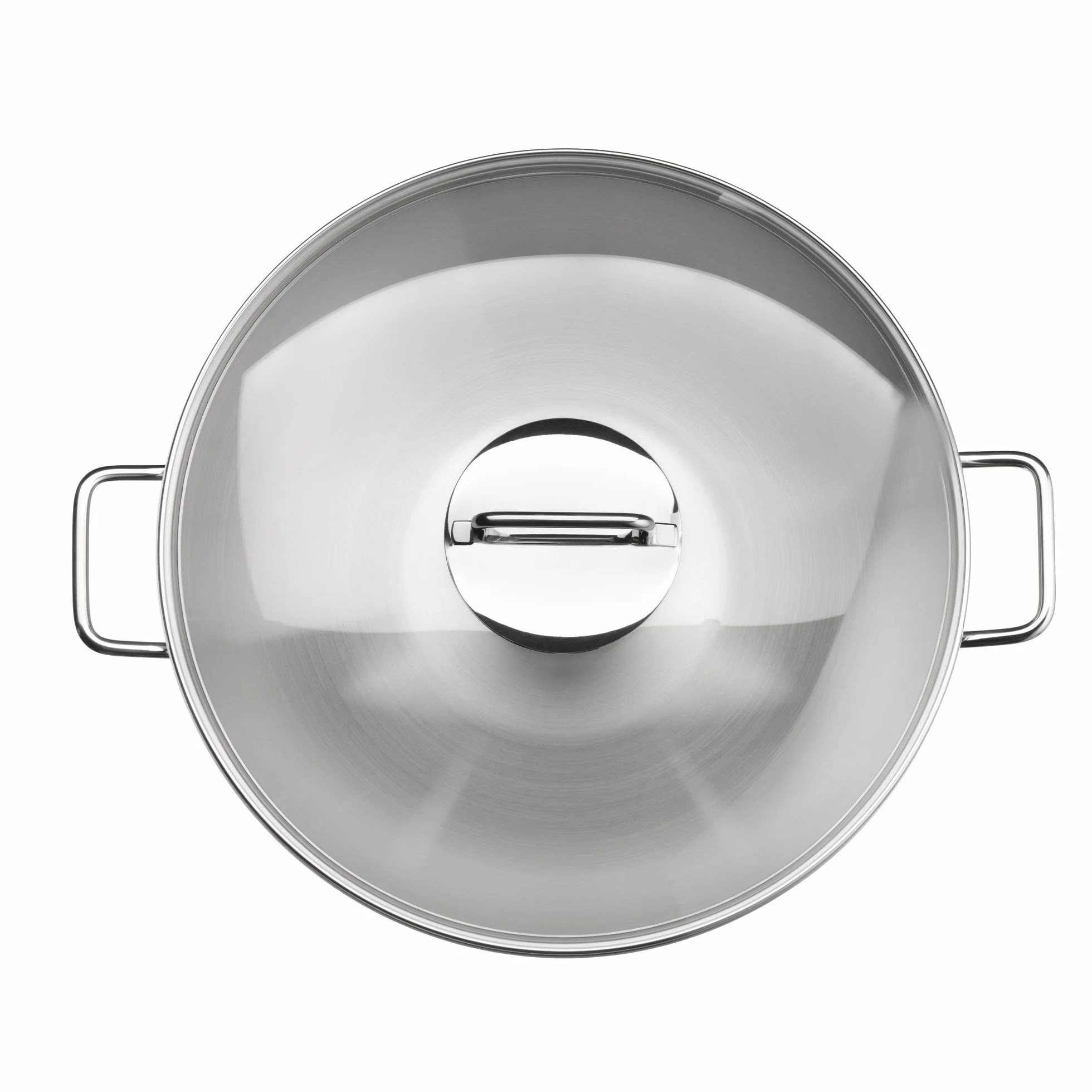 WMF Macao 2-częściowy zestaw do woków indukcyjnych, patelnia wok 36 cm ze szklaną pokrywką, polerowana stal nierdzewna Cromargan, niepowlekana