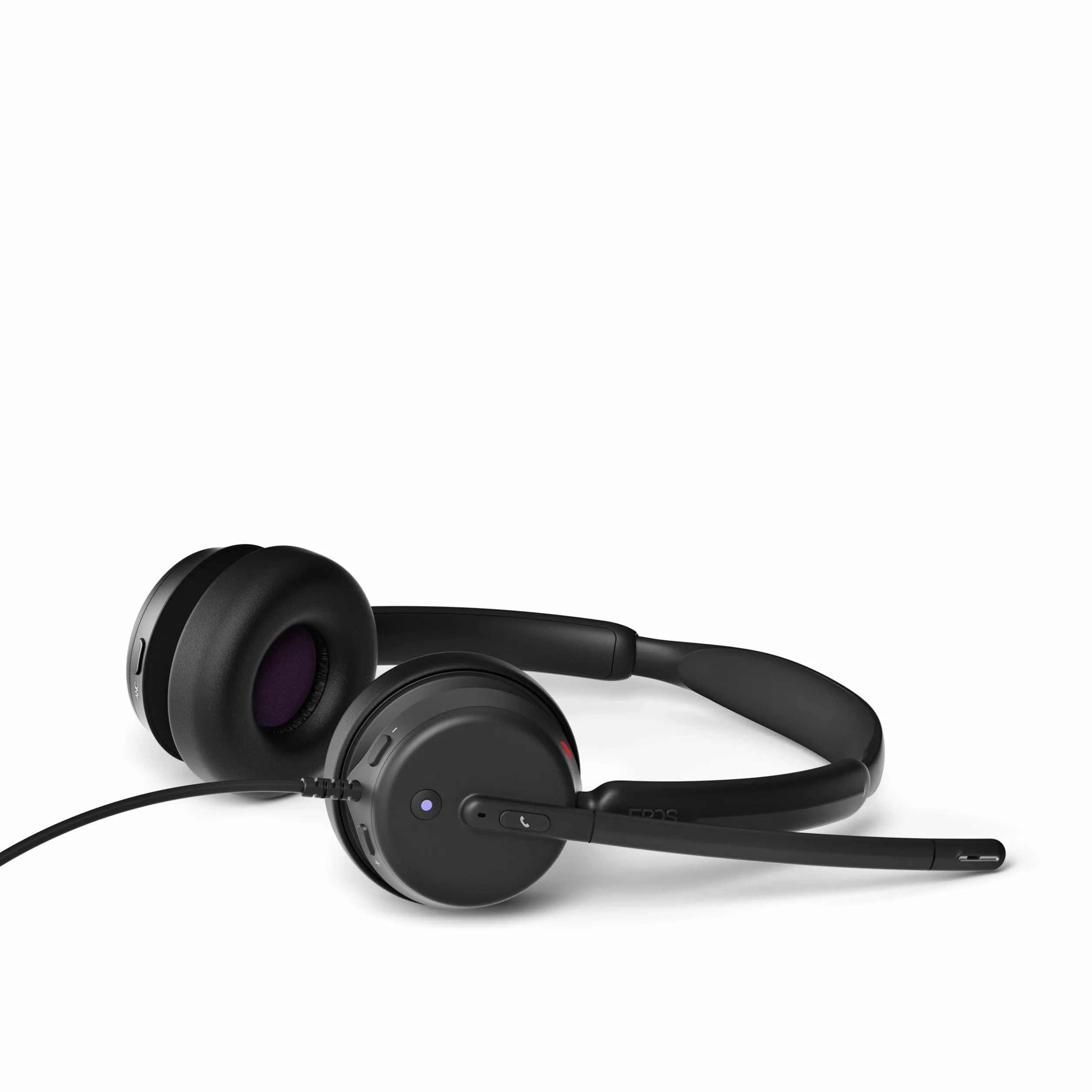 EPOS IMPACT 400 – przewodowy zestaw słuchawkowy nauszny z hybrydowym ANC i USB-C/USB-A – certyfikowane przez zespoły do wyraźnych, profesjonalnych połączeń