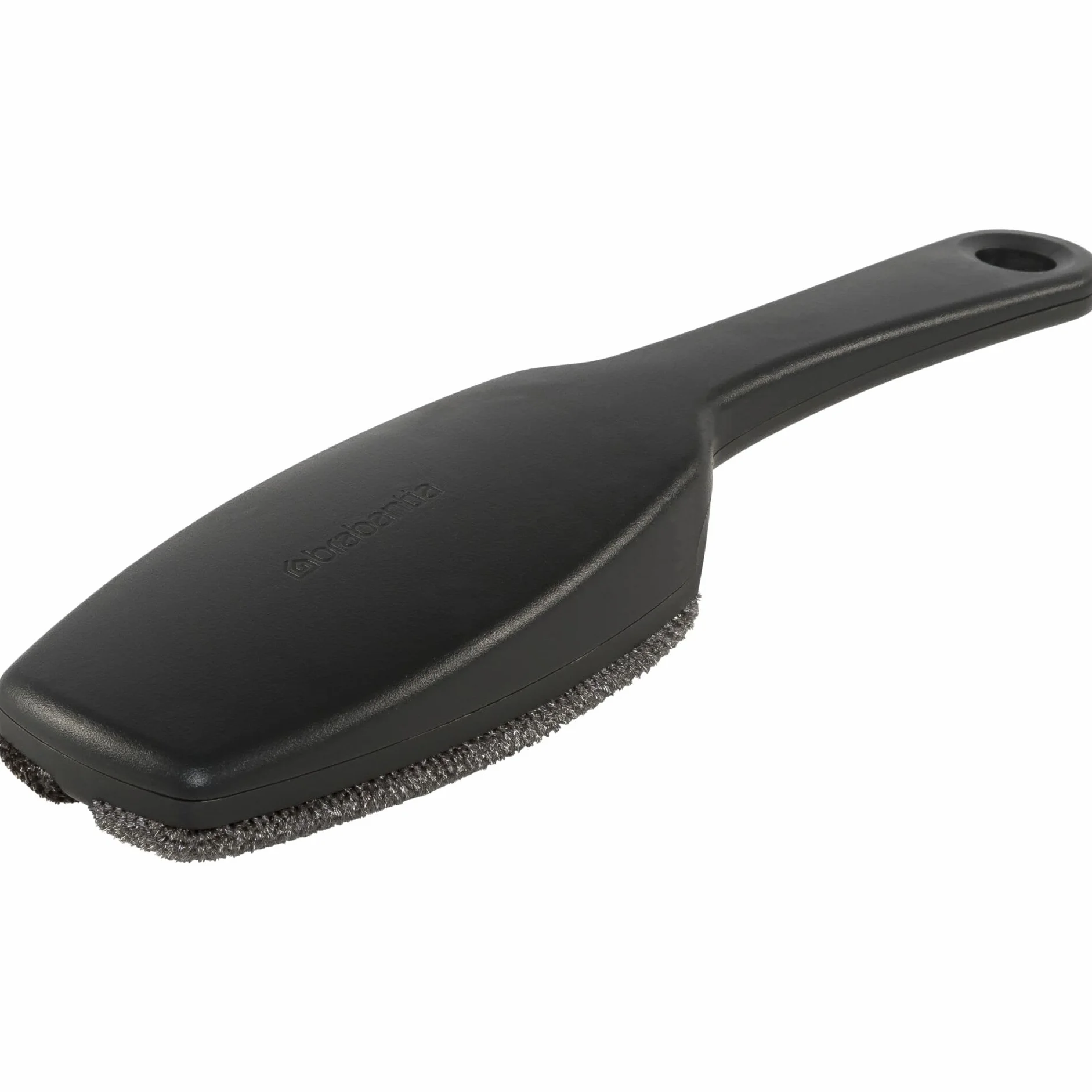 Brabantia - Szczotka do Ubrań - Odkurzanie Ubrań - Usuwa Kłaczki, Kurz i Sierść Zwierząt Domowych - Podwójne Welurowe Nakładki - Ergonomiczny Uchwyt - Dark Grey - 24.5 x 3.5 x 6.5 cm