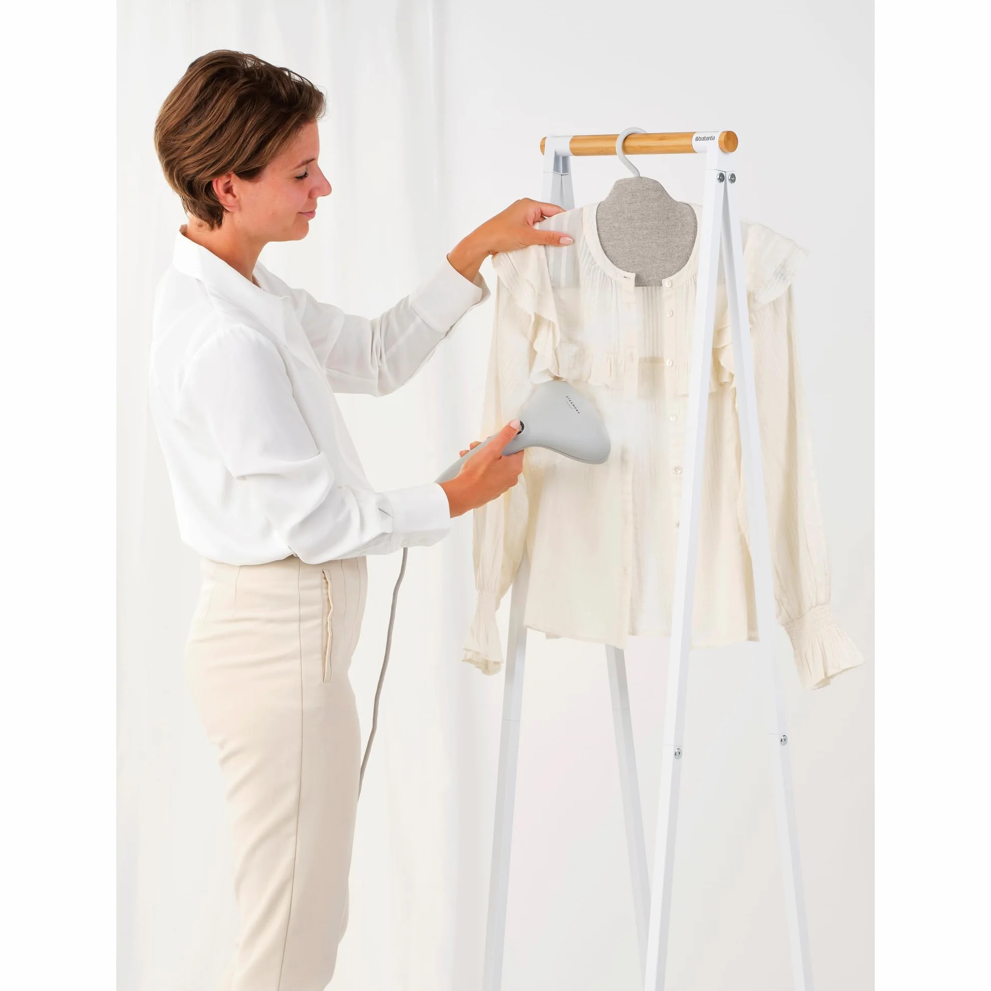 Brabantia Wieszak do prasowania parowego Dwustronny Obrotowy Hak 360° Grey