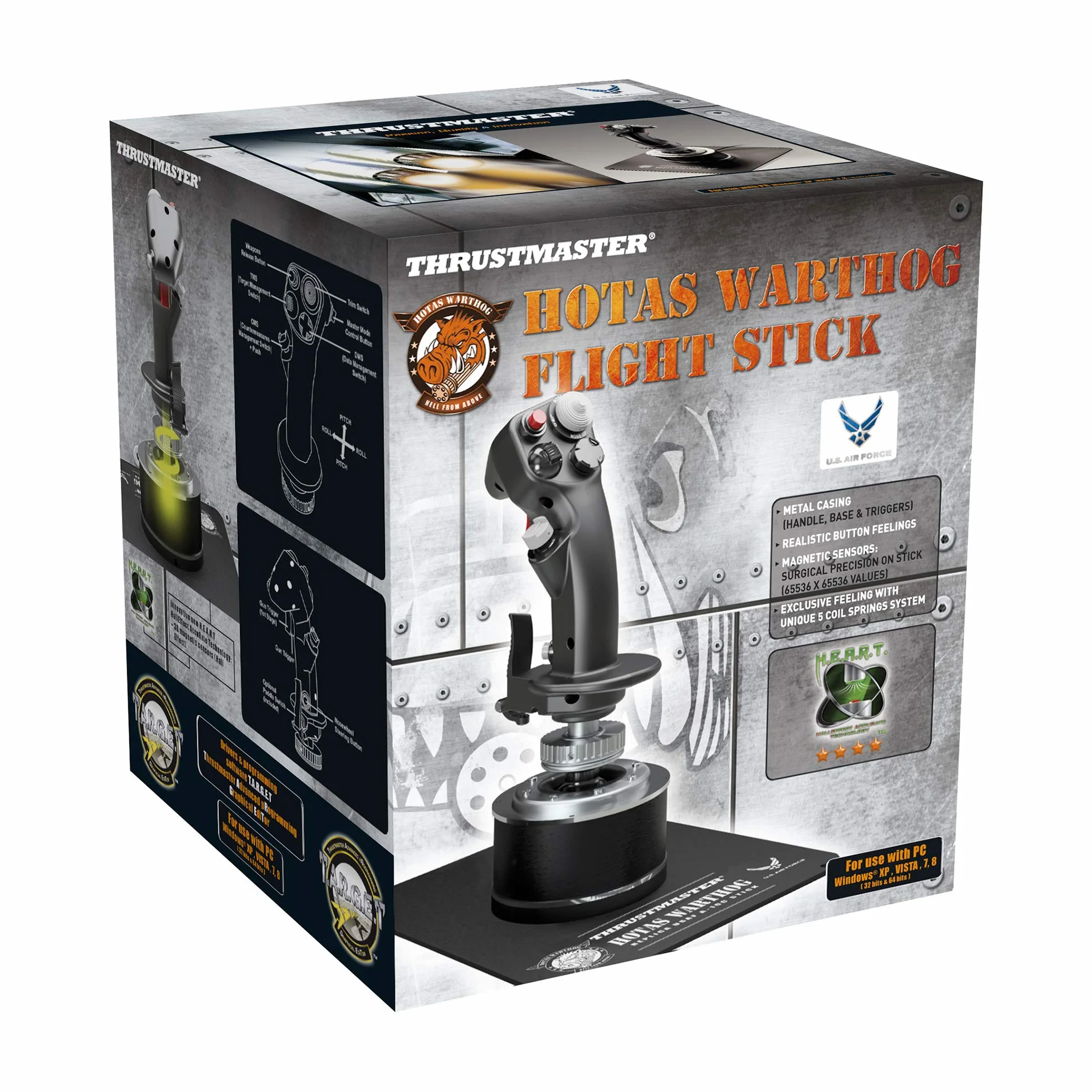 Thrustmaster Hotas Warthog Flightstick Joystick H.E.A.R.T HallEffect AccuRate do PC