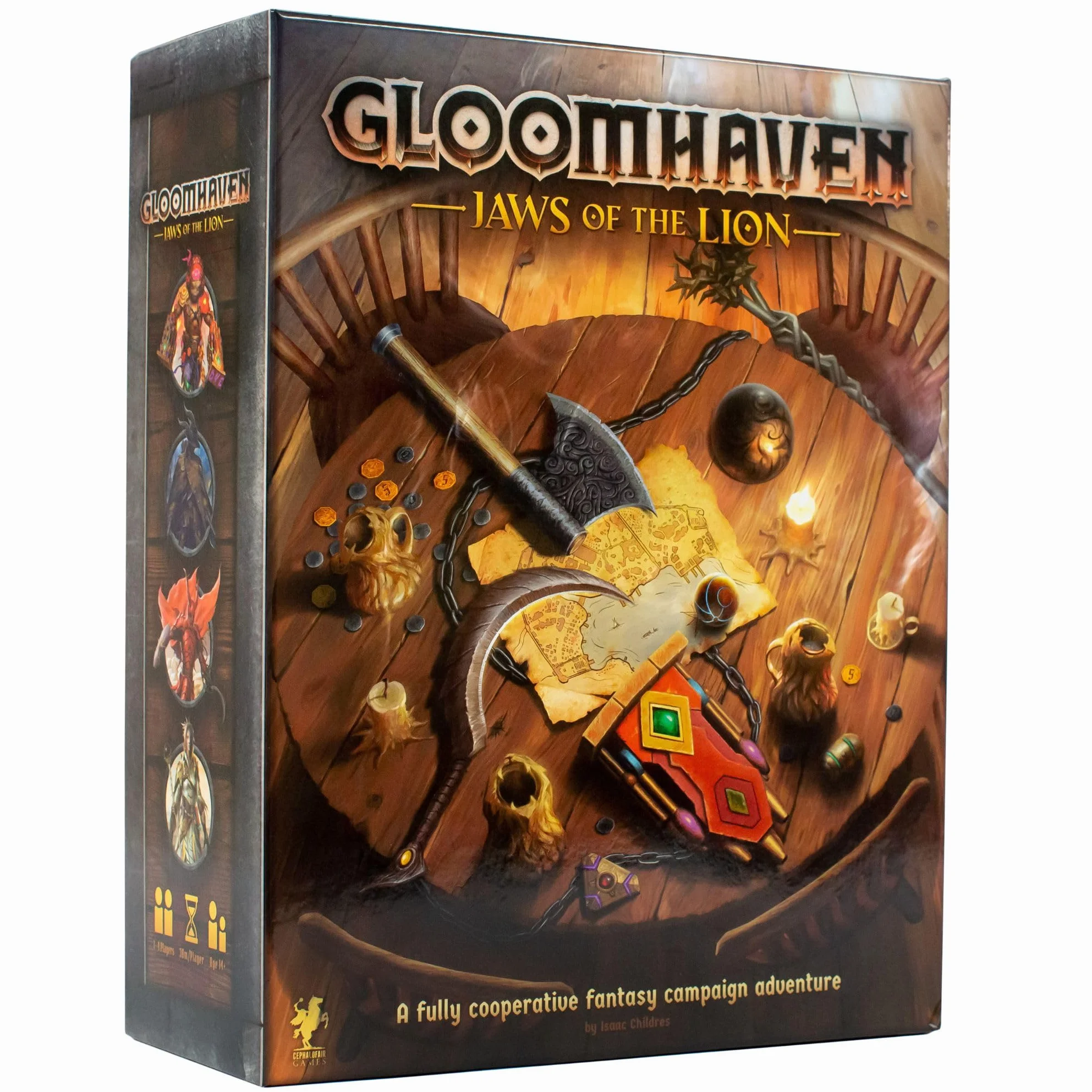 Cephalofair Games, Gloomhaven: Jaws of the Lion, Ages 14+, 1-4 Players, 30-120 Minute Playing Time