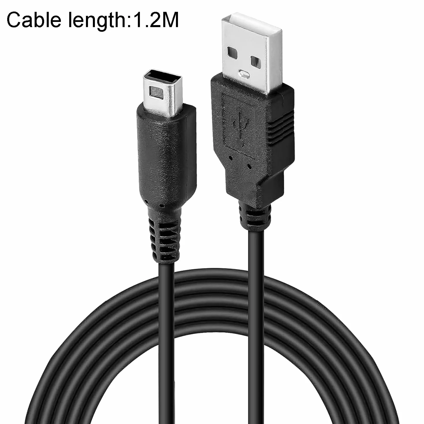 Kabel do ładowania Nintendo 3DS, USB kabel do ładowania 1,2 m do Nintendo 3DS / 3DS XL/DS/DSI /2DS / 2DS XL, czarny