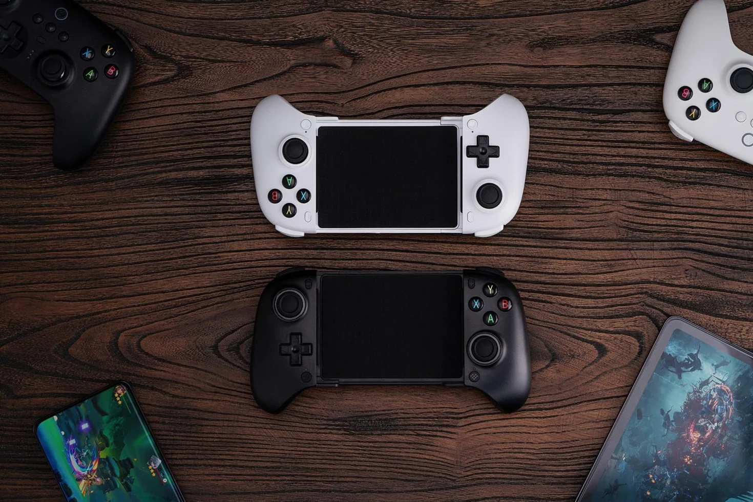 8Bitdo Ultimate Mobile Gaming Controller for Android devices, Bluetooth Mobile Game Controller with Hall Effect Joysticks and Hall Triggers (White)
