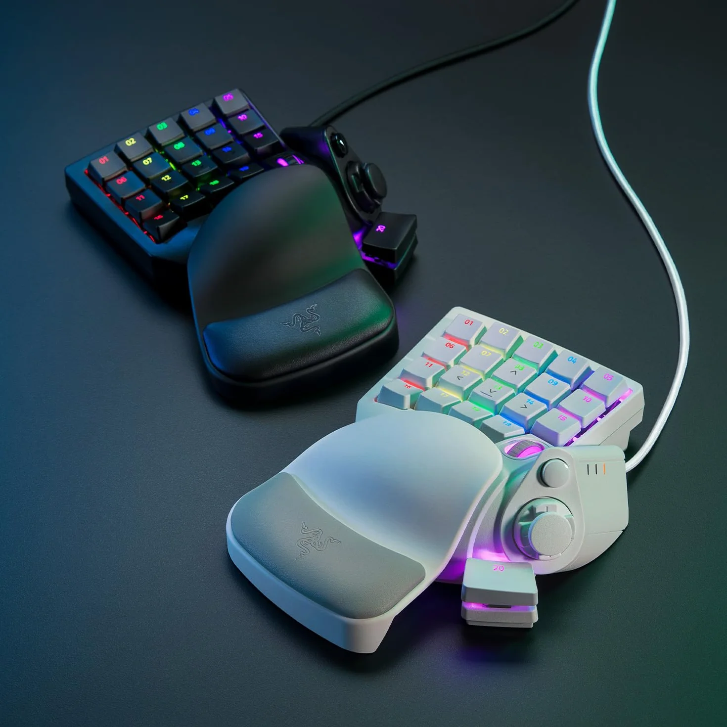 Razer Tartarus Pro Gaming Keypad z analogowo-optycznymi przyciskami, 32 programowalne przyciski, Mercury