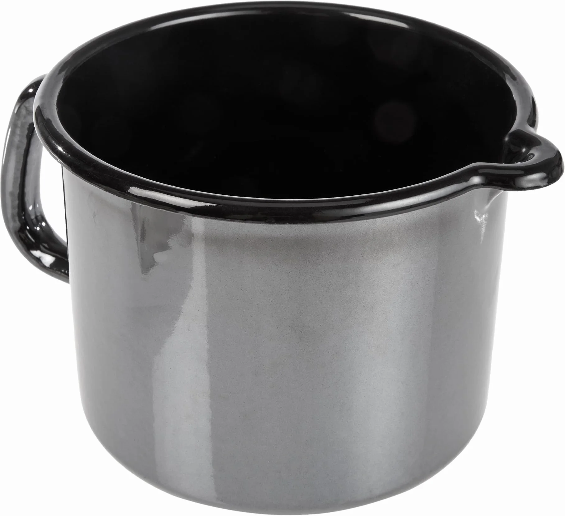 Garnek emaliowany do mleka Profi-Black-Star 14 cm czarny GSW 255141
