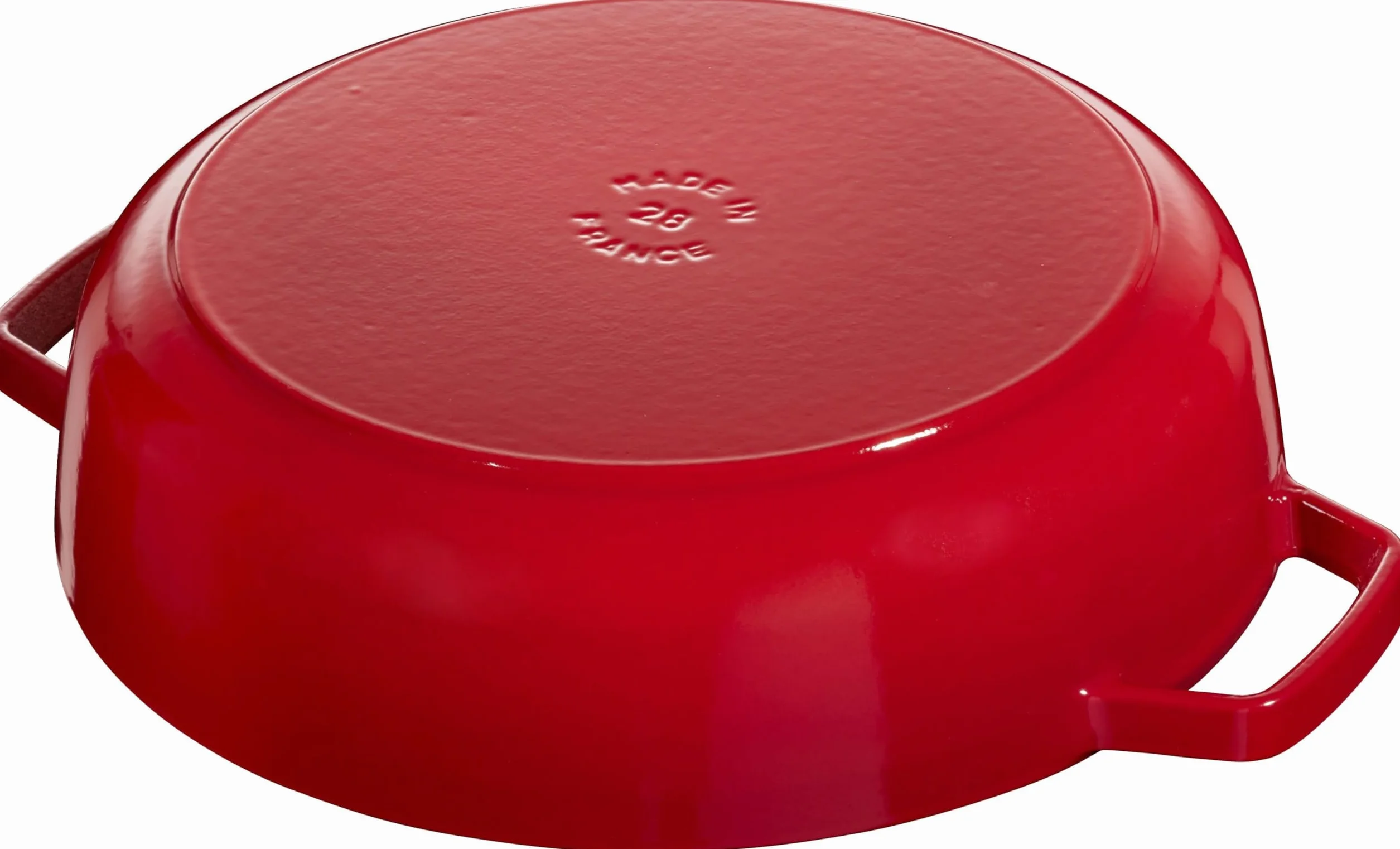STAUB Gusseisen Bräter, rund 28 cm, 3,7 L, Kirschrot