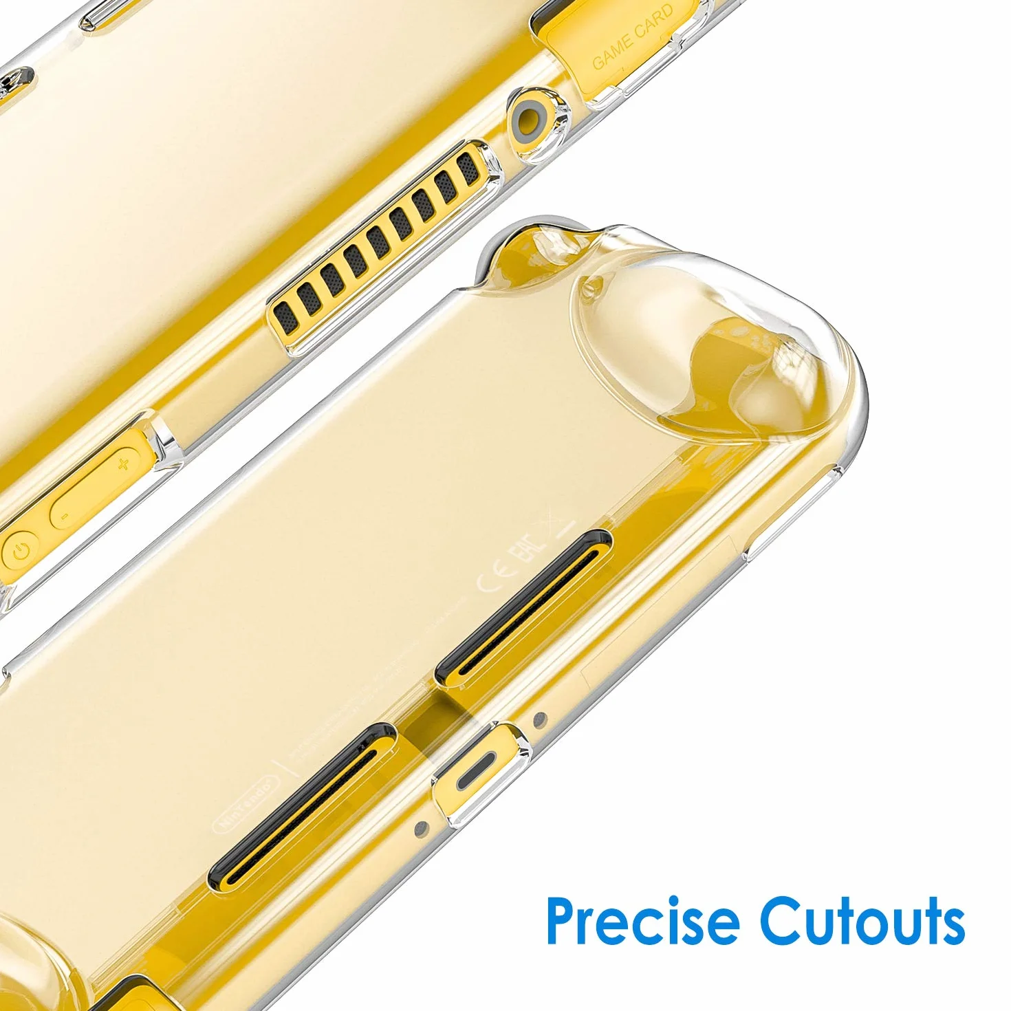JETech Etui dla Nintendo Switch Lite 2019, Antypoślizgowe Silikonowe Etui Ochronne z Amortyzacją i Ochroną Przed Zarysowaniami (Przezroczyste)