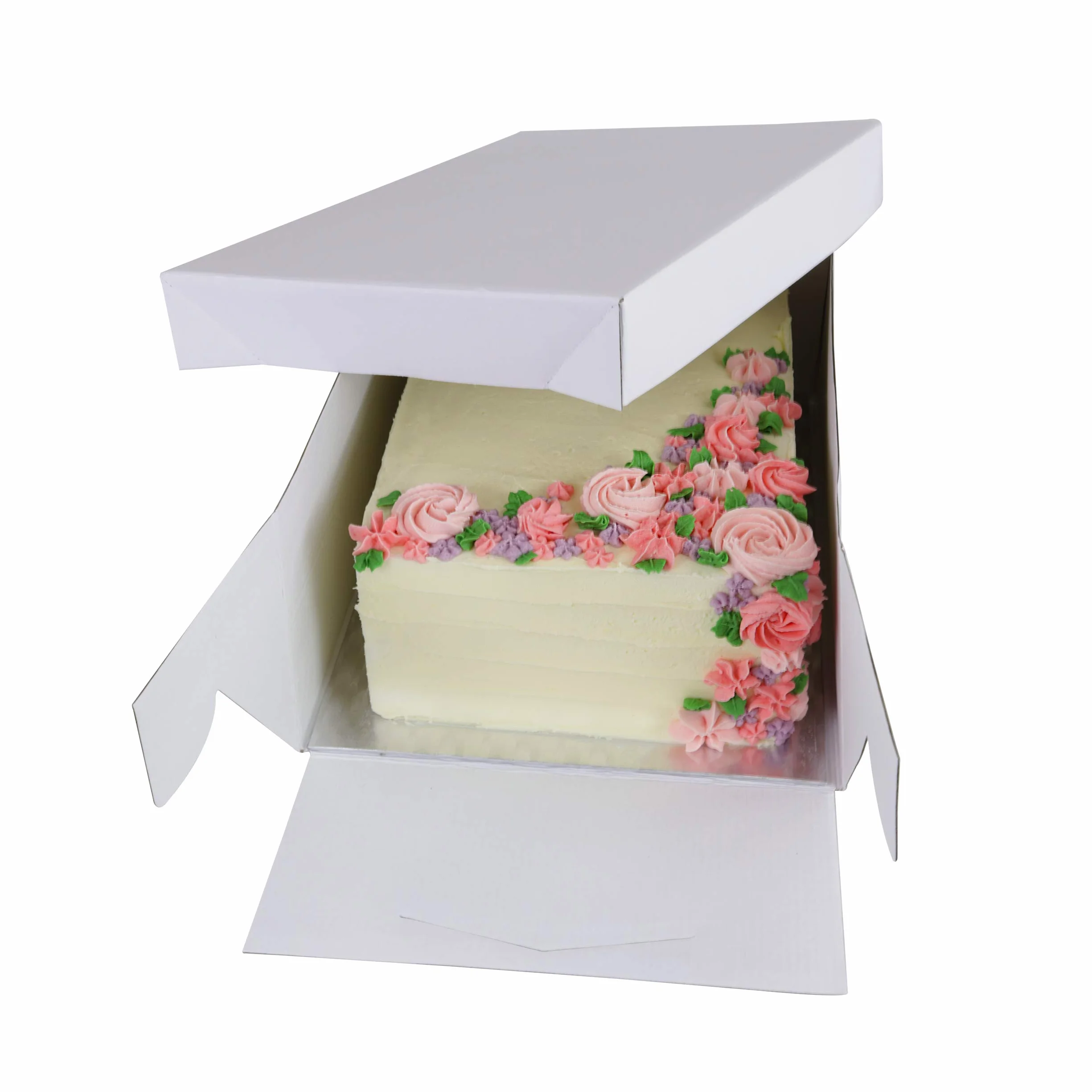 PME BCO896 Podłużna karta do ciasta i pudełko na ciasto, 43 x 33 cm, białe