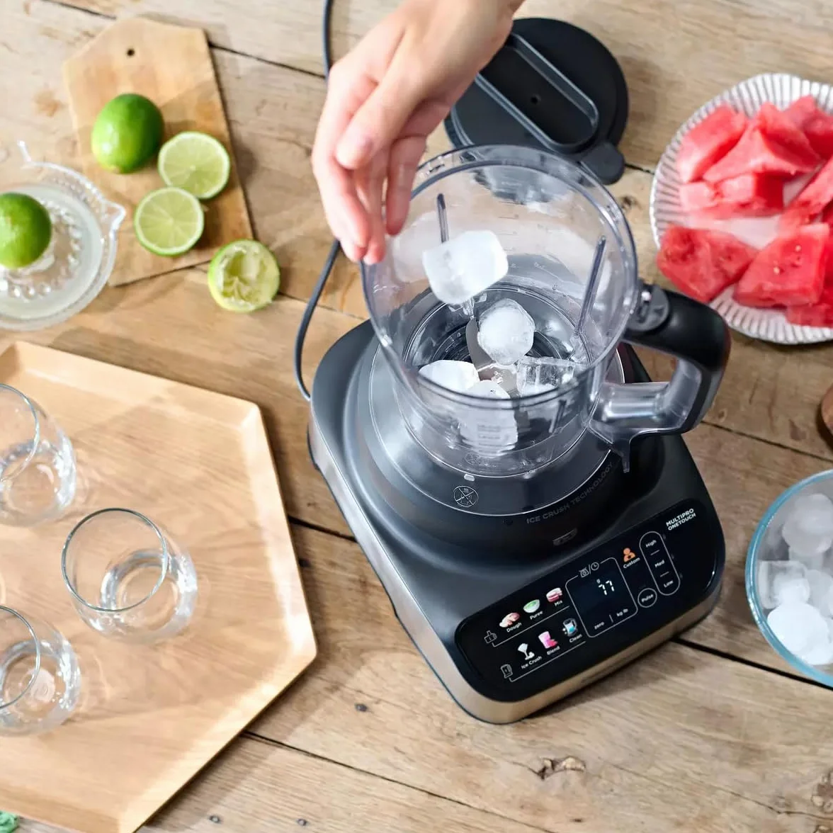 Kenwood MultiPro OneTouch FDM73.480SS, wielofunkcyjny robot kuchenny z 6 ustawieniami wstępnymi, wyposażony w 5 akcesoriów, akcesoria Express Serve, zmienna prędkość, wbudowana waga, 1000 W, srebrny