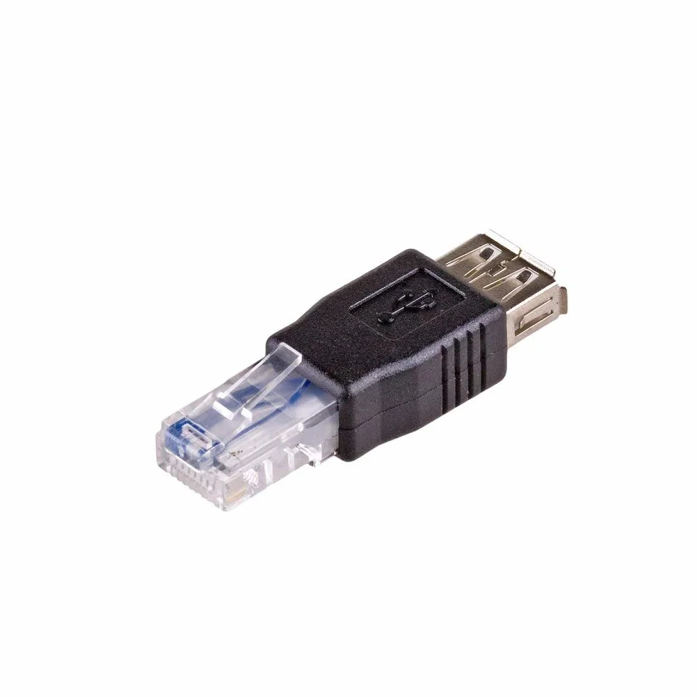 Akyga AK-AD-27 USB A 2.0 gniazdo na Ethernet RJ45 wtyczka adapter konwerter