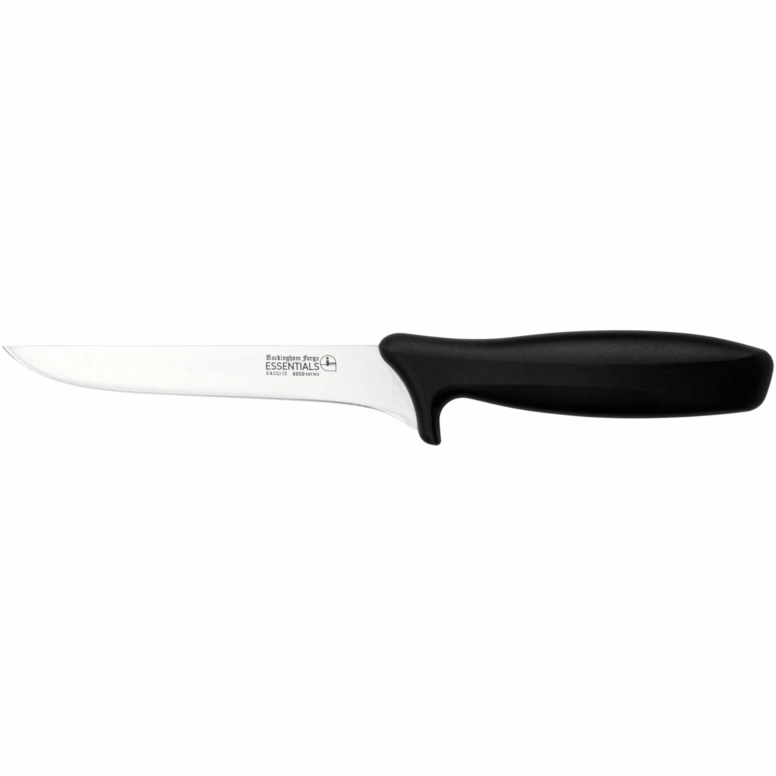 Rockingham Forge Nóż do trybowania 15 cm ze stali nierdzewnej czarna rękojeść